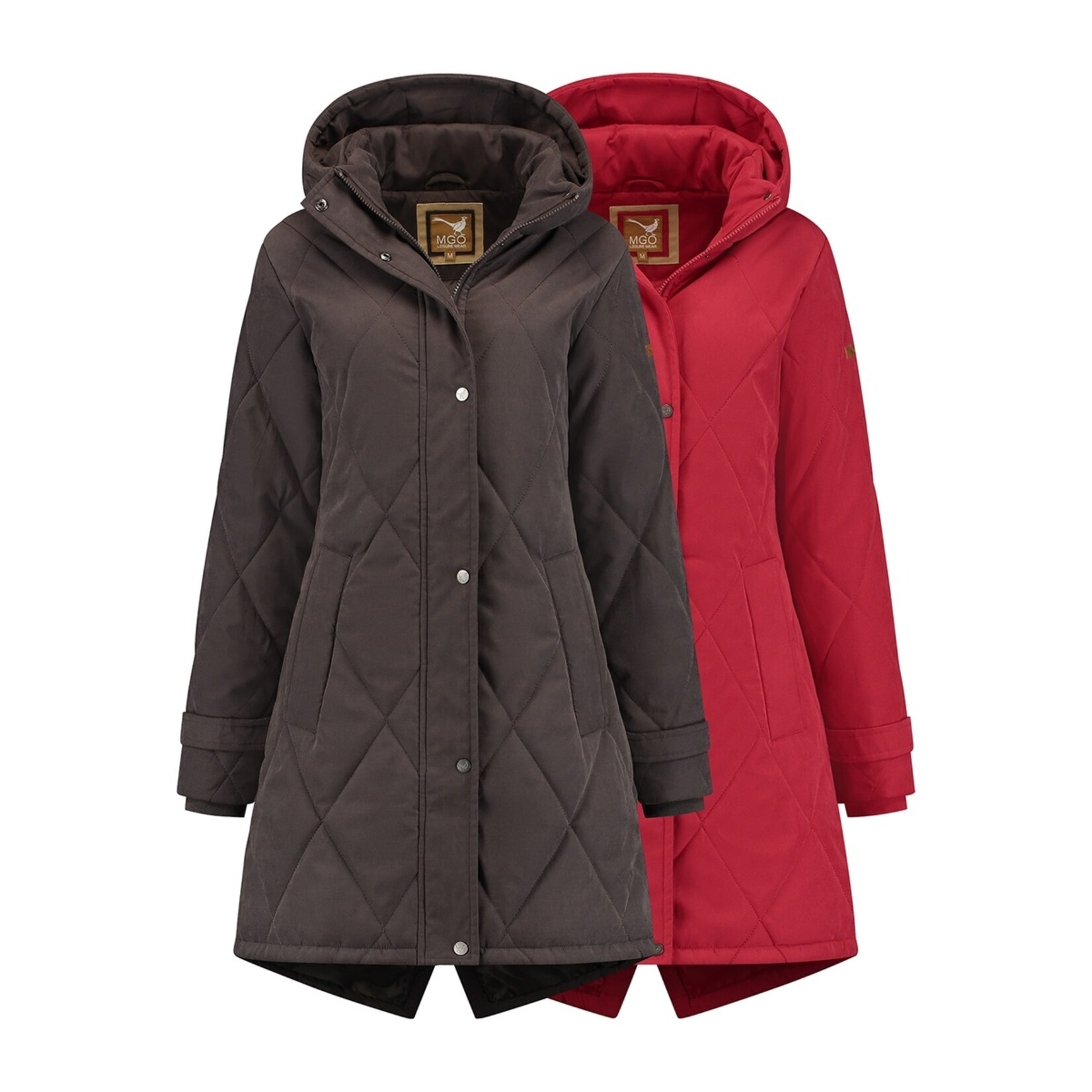 MGO Leisure Wear MGO Masha Winterjas voor Dames - Vaste Capuchon - Water- en Winddicht