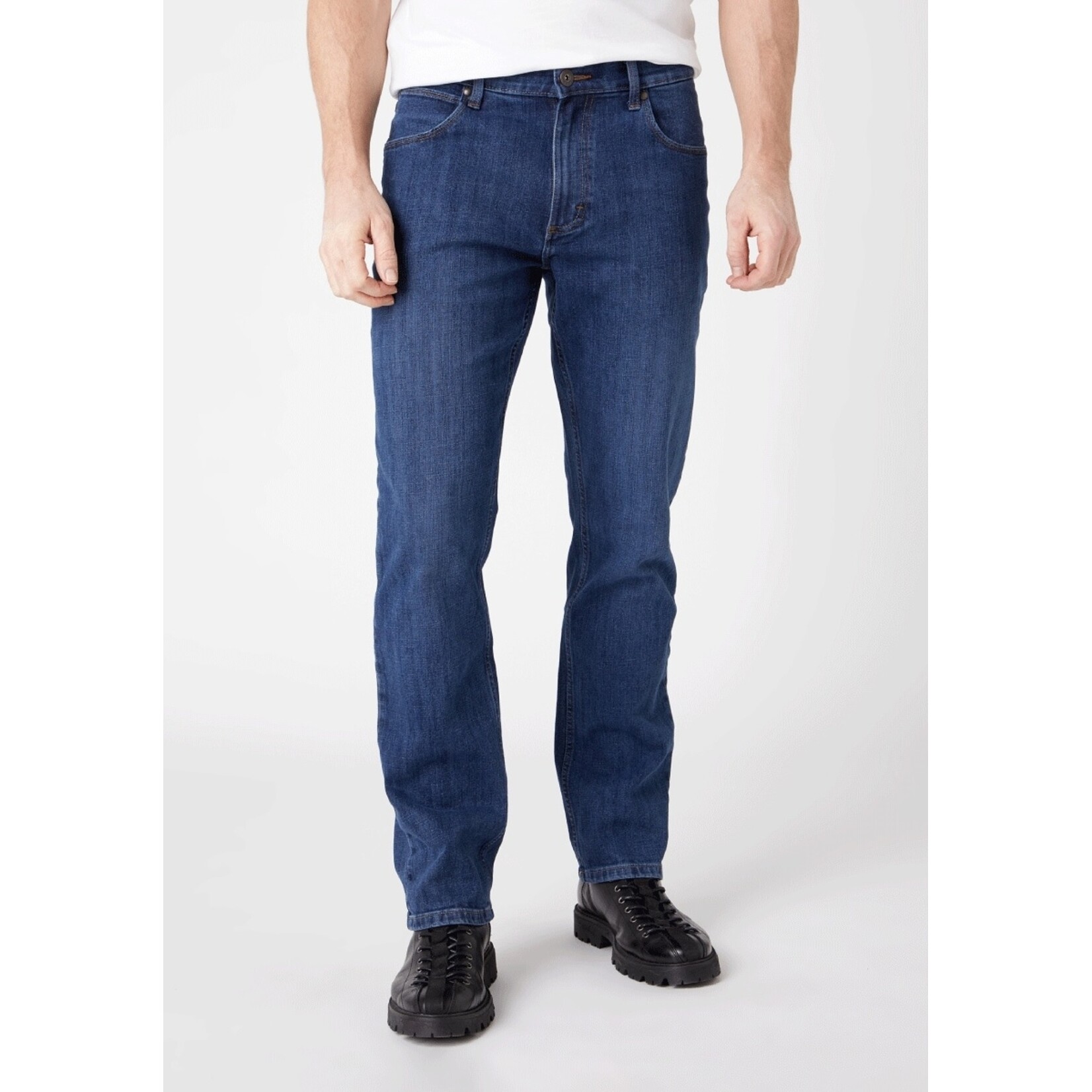 Wrangler Wrangler Heren Spijkerbroek - Texas Straight Dark Stone