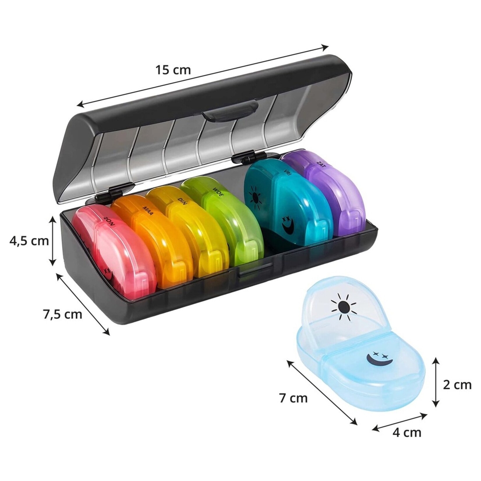 GEASY Klein Pillendoosje voor 7 dagen