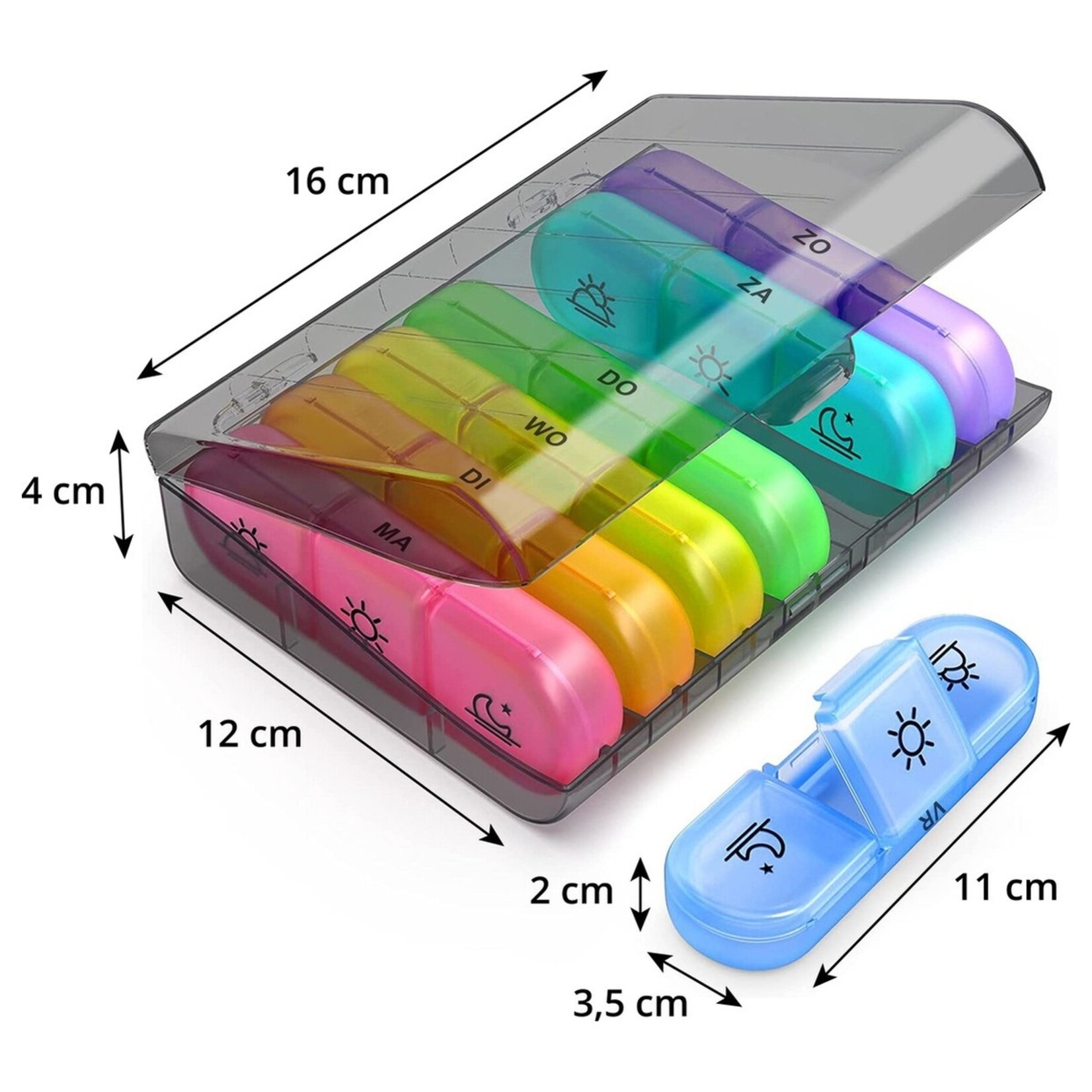GEASY Klein Pillendoosje voor 7 dagen