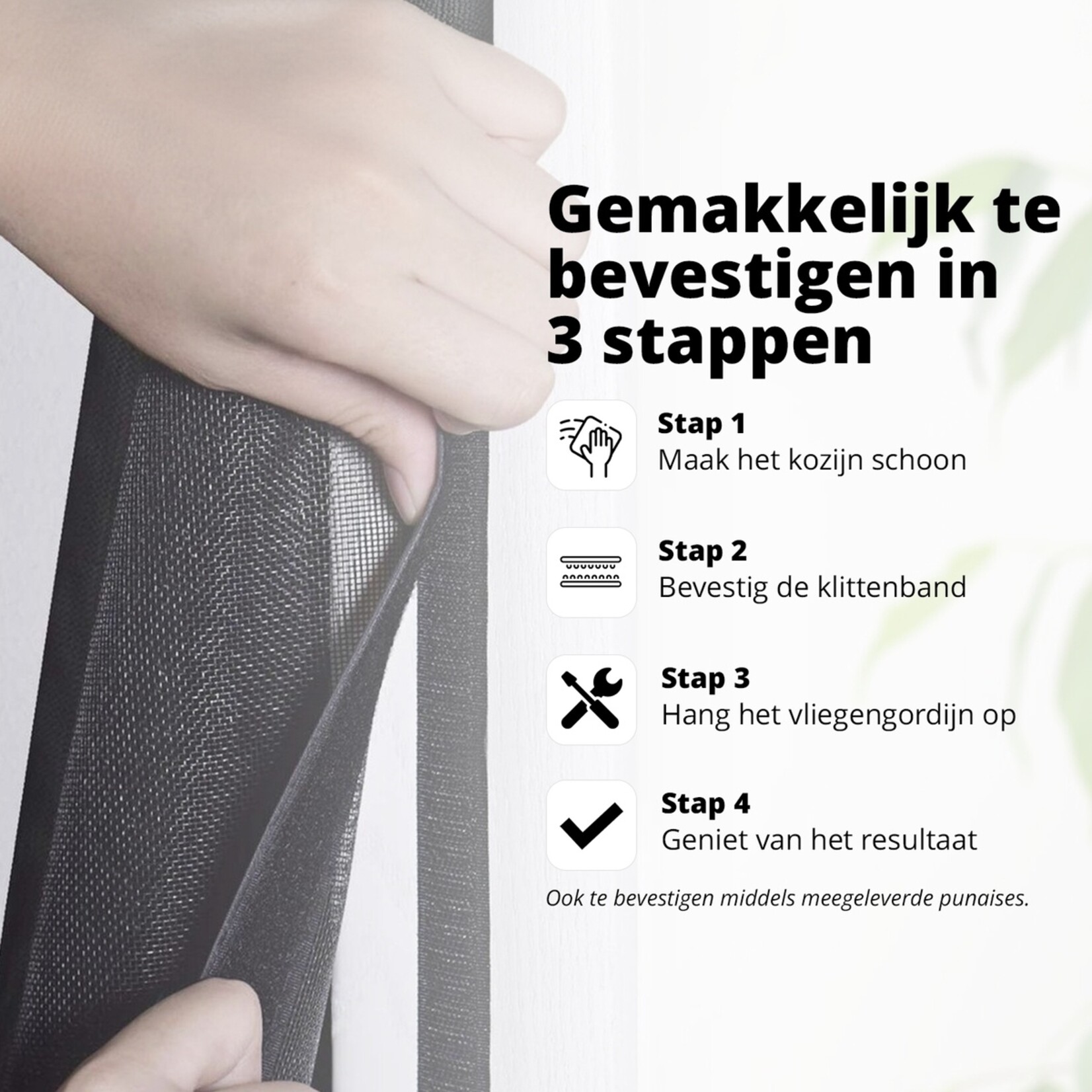 FlinQ Vliegengordijn met Magneetsluiting - Glasvezel Gaas - 2 maten