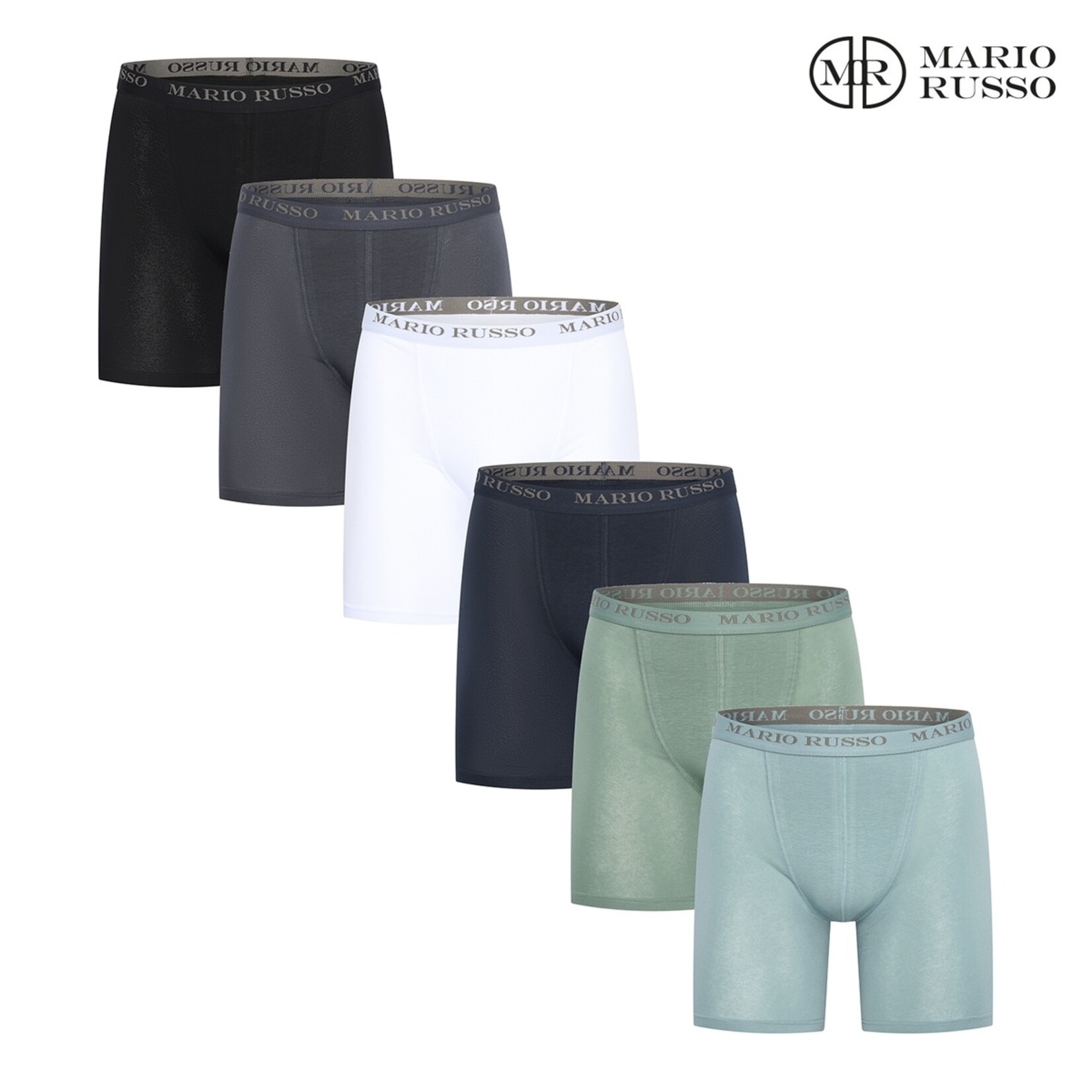 Mario Russo Mario Russo Premium Boxershorts - Set van 6 - Mix / XXL