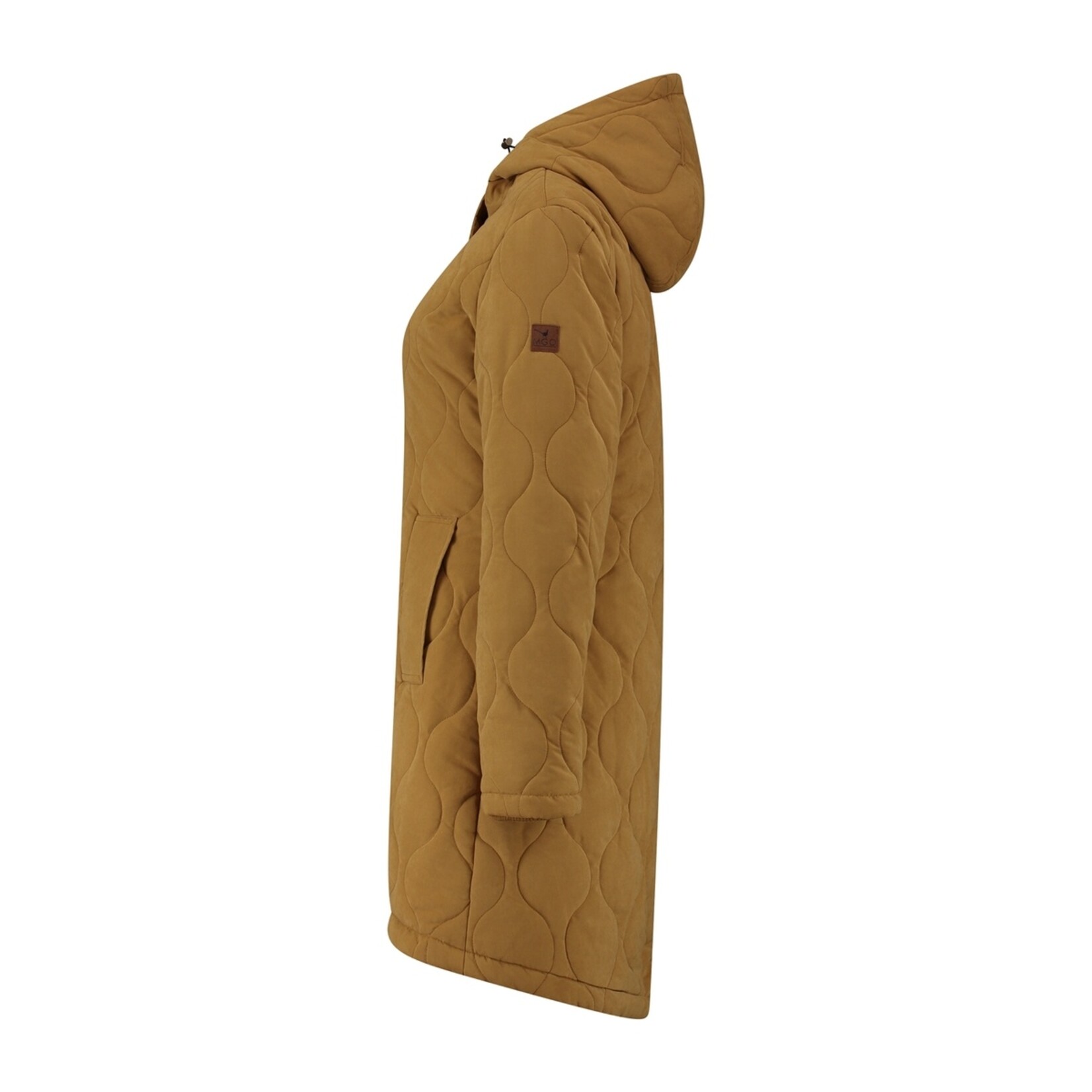 MGO Leisure Wear MGO Lauren Gewatteerde Jas voor Dames - Halflang met Capuchon