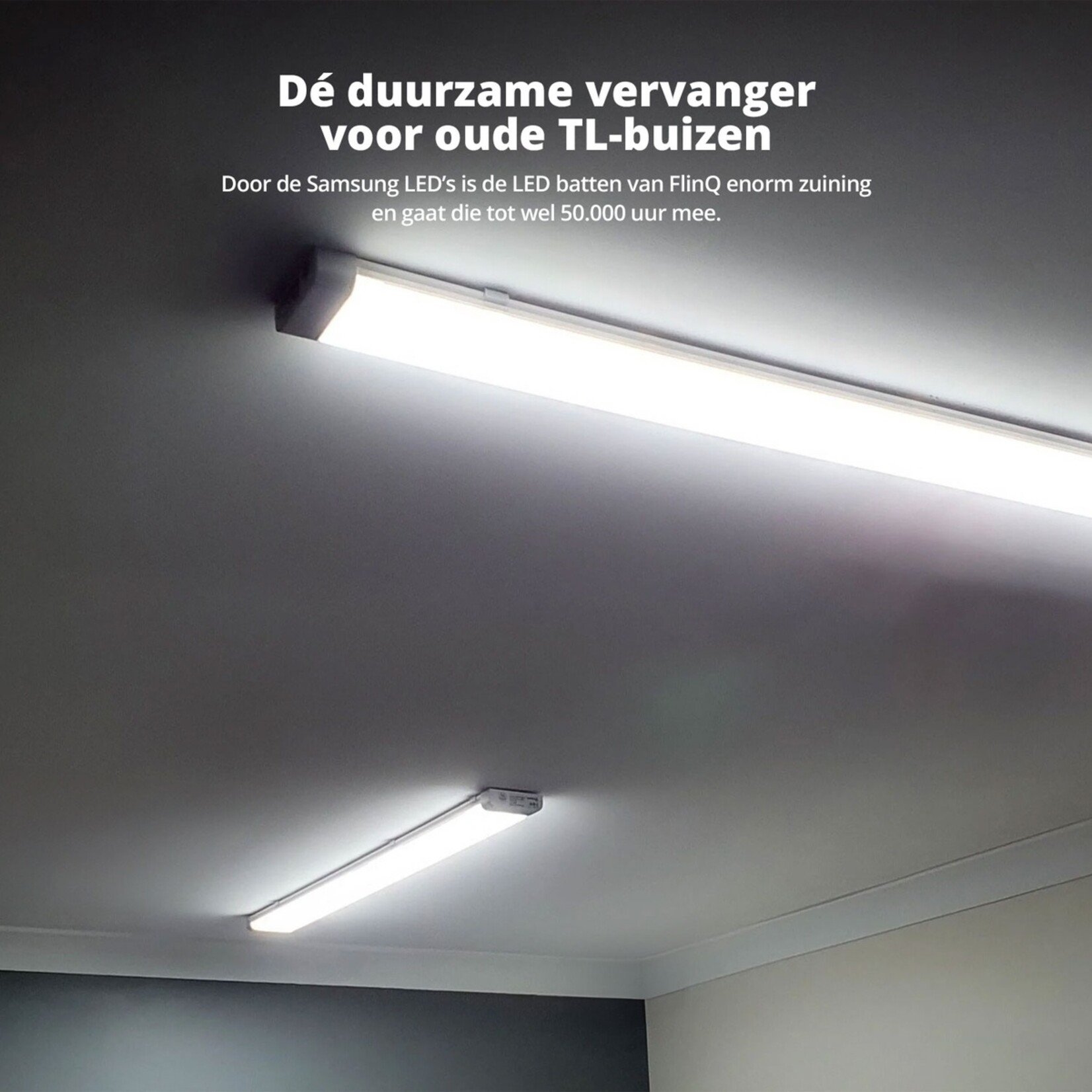 FlinQ LED Batten Verlichting - LED Balk met 50.000 Branduren