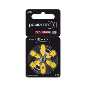 Power One Power One Hoortoestelbatterijen Kwikvrij - Gehoorbatterijen - 60 Stuks