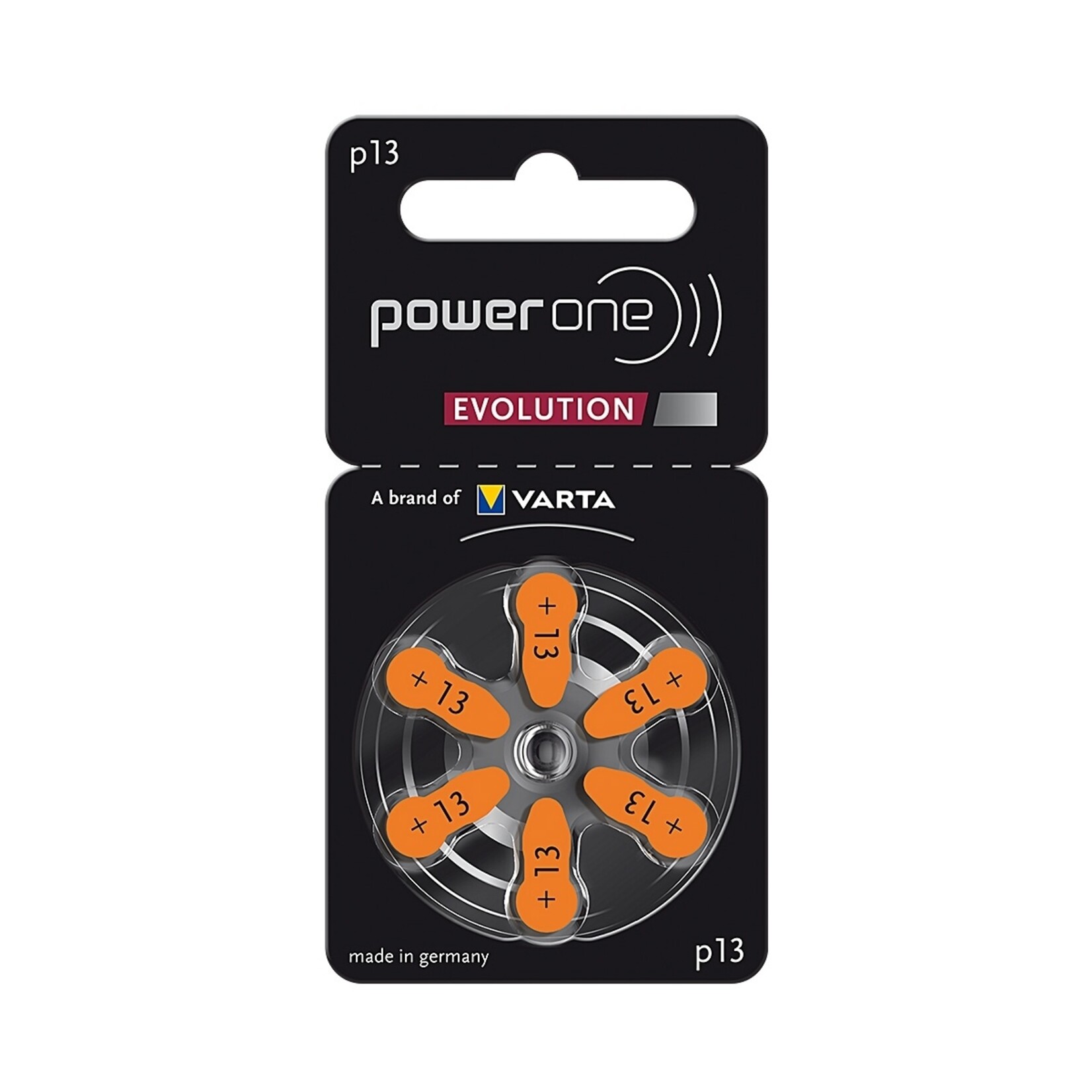 Power One Power One Hoortoestelbatterijen Kwikvrij - Gehoorbatterijen - 60 Stuks