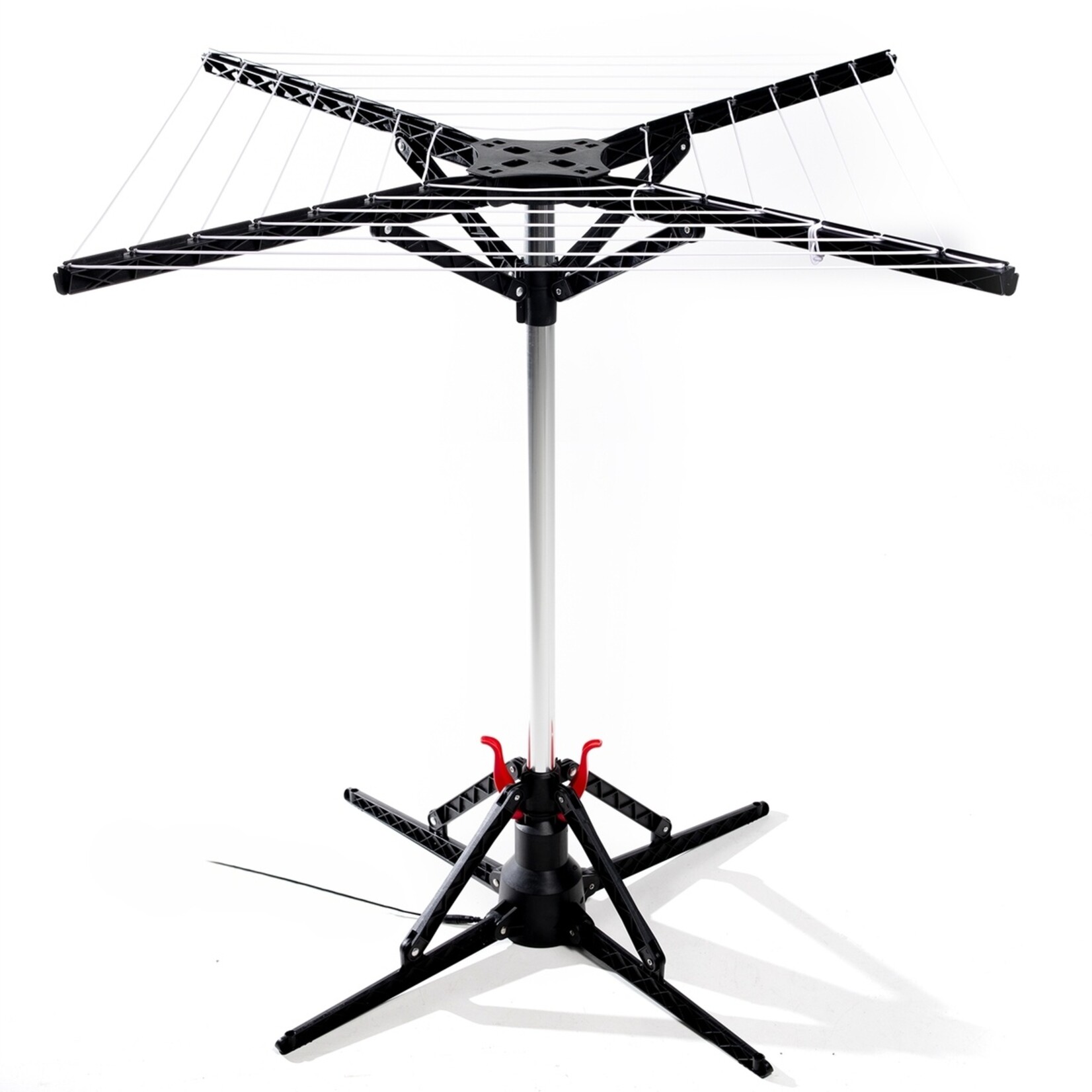 Nexxt Elektrisch Ronddraaiende Droogmolen – Droogrek met 17 Meter Waslijn