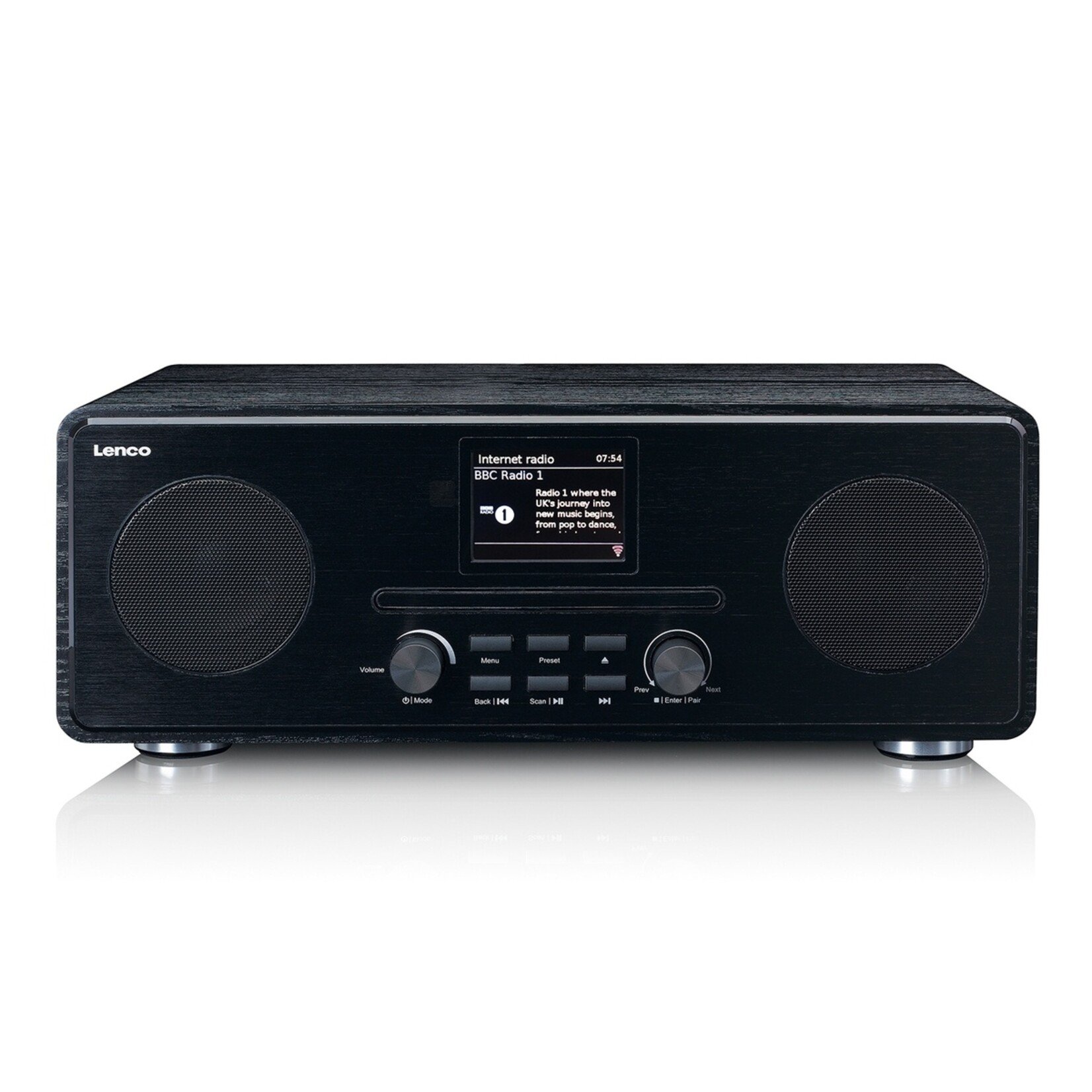Lenco Lenco DIR-261BK DAB+/FM Radio - Internetradio met CD-speler en Bluetooth