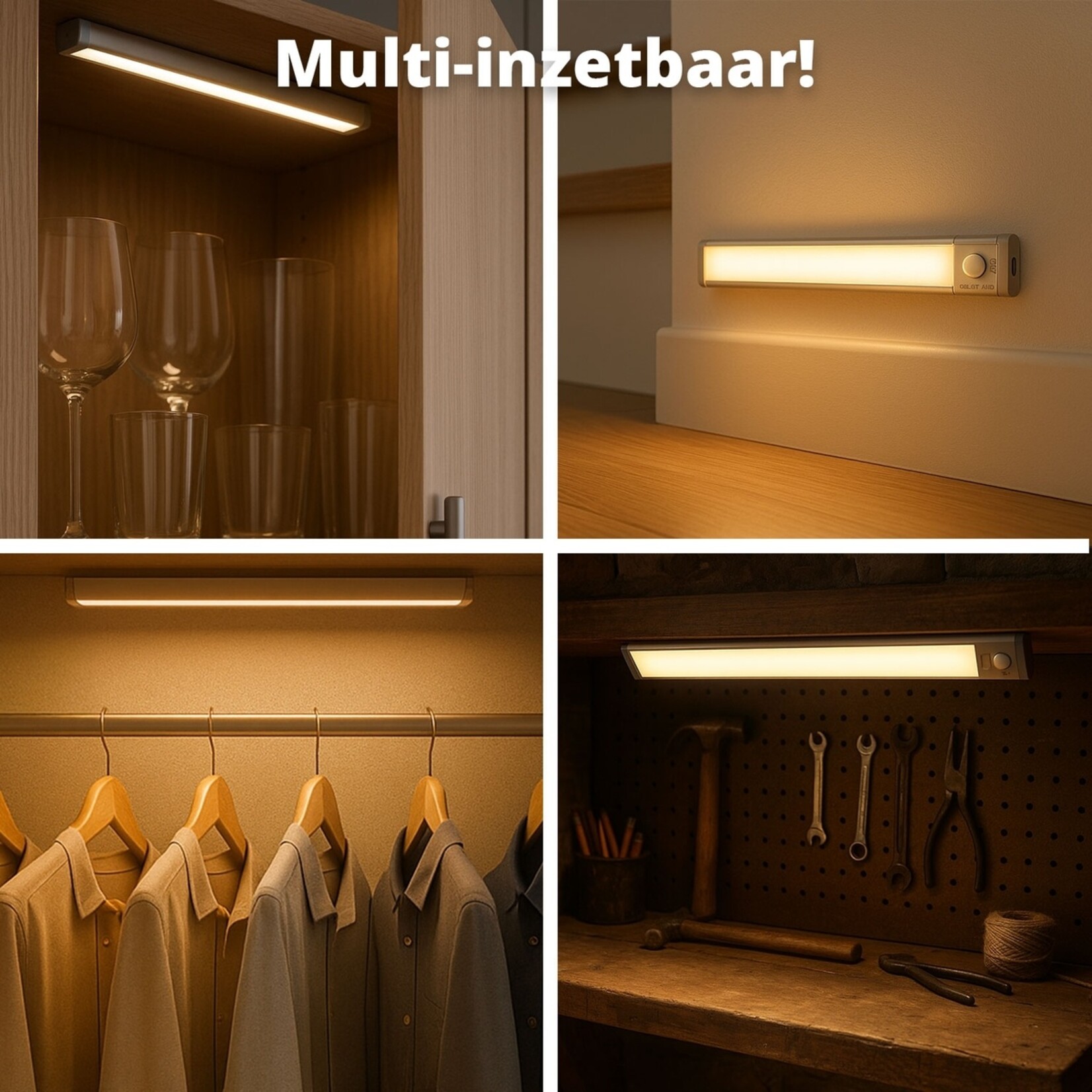 FlinQ Oplaadbare Lamp met Sensor - Draadloos - Set van 2 Stuks