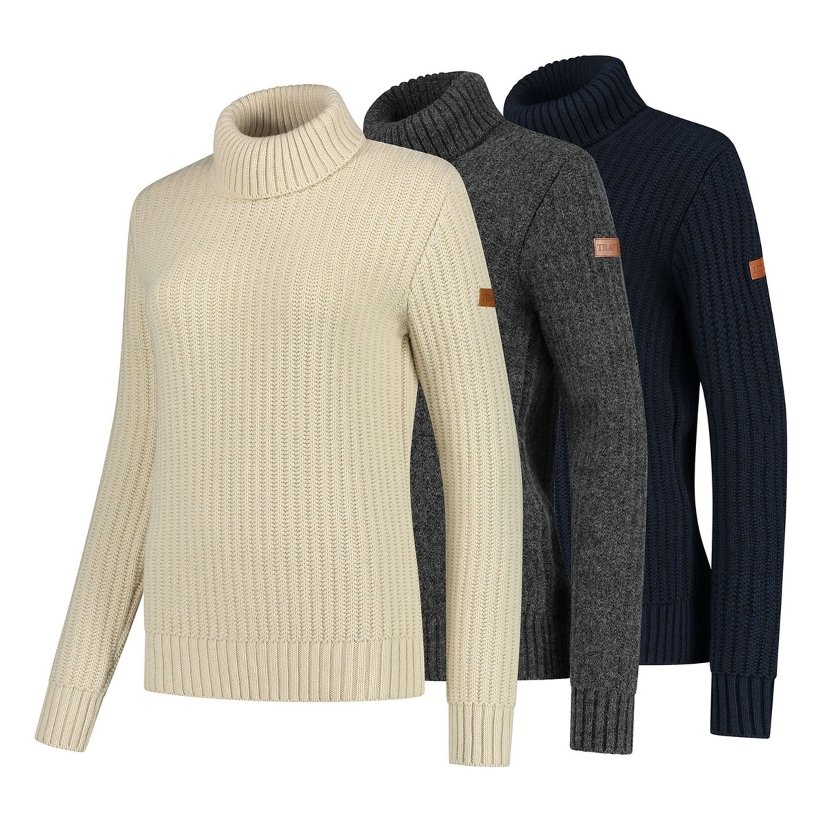 Travelin' Travelin’ Boda Gebreide Coltrui voor Dames - Acryl/Wol Mix