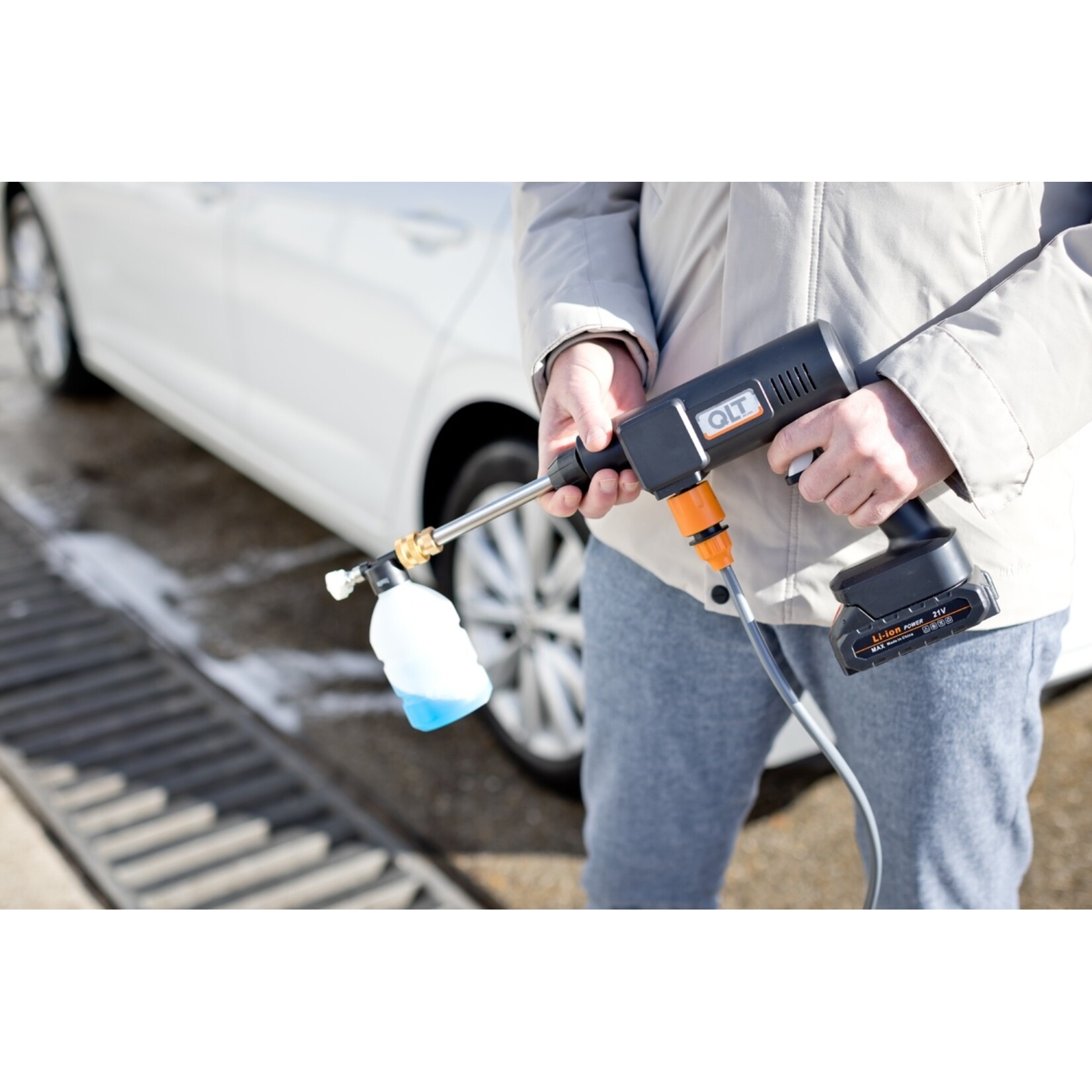 QLT No Less Draadloze Hogedrukreiniger met Accu