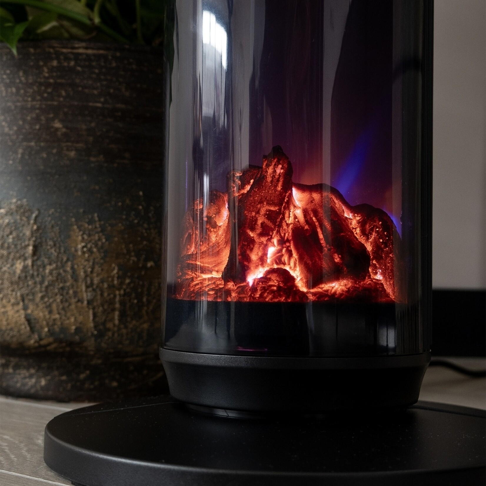 BREND Elektrische Torenkachel met Vlammenspel – Kachelventilator en Sfeerhaard in één