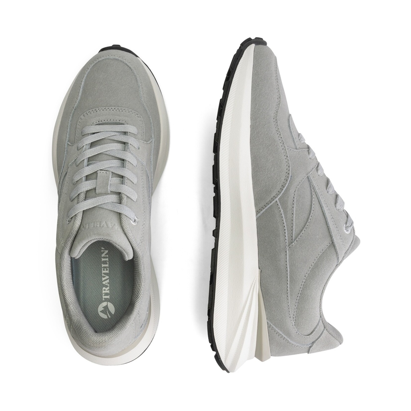 Travelin' Travelin’ Ramsgate Heren Wandelsneakers van Suède met Grip