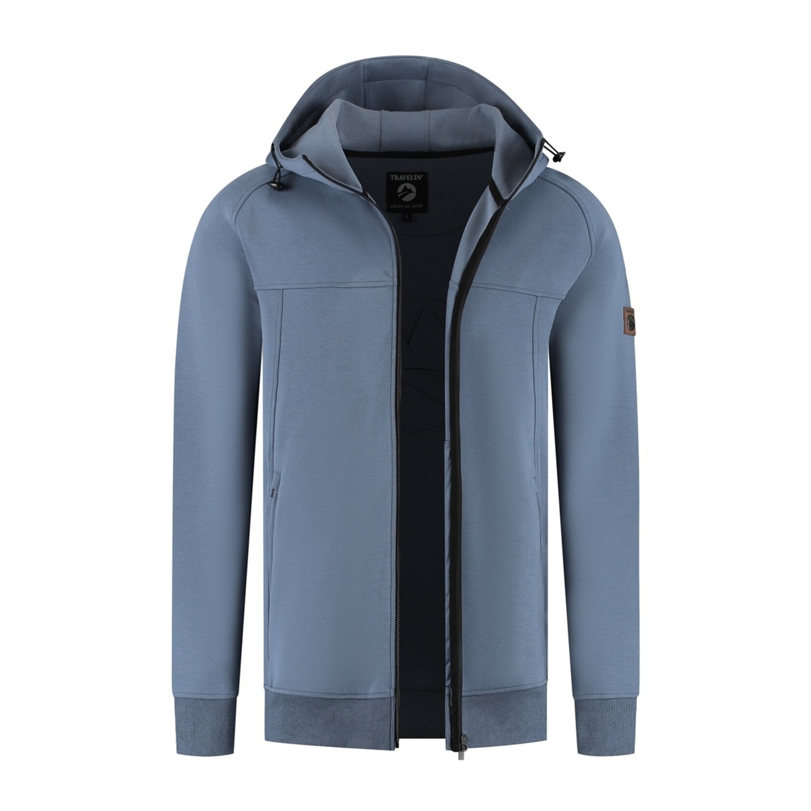 Travelin' Travelin’ Stig Vest voor Heren – Zachte Cardigan met Capuchon