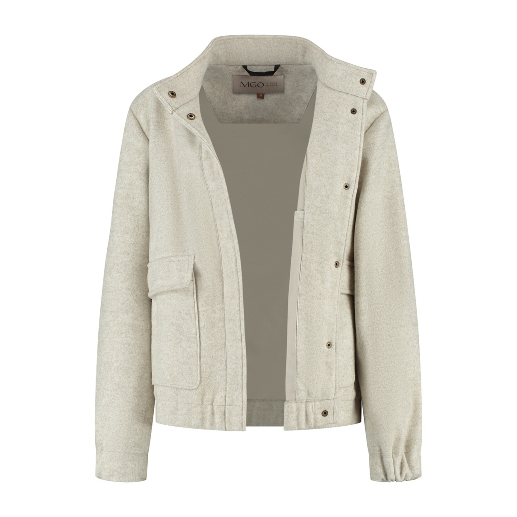 Travelin' MGO Caro Bomberjack voor Dames - Wollook Damesjack met Rits