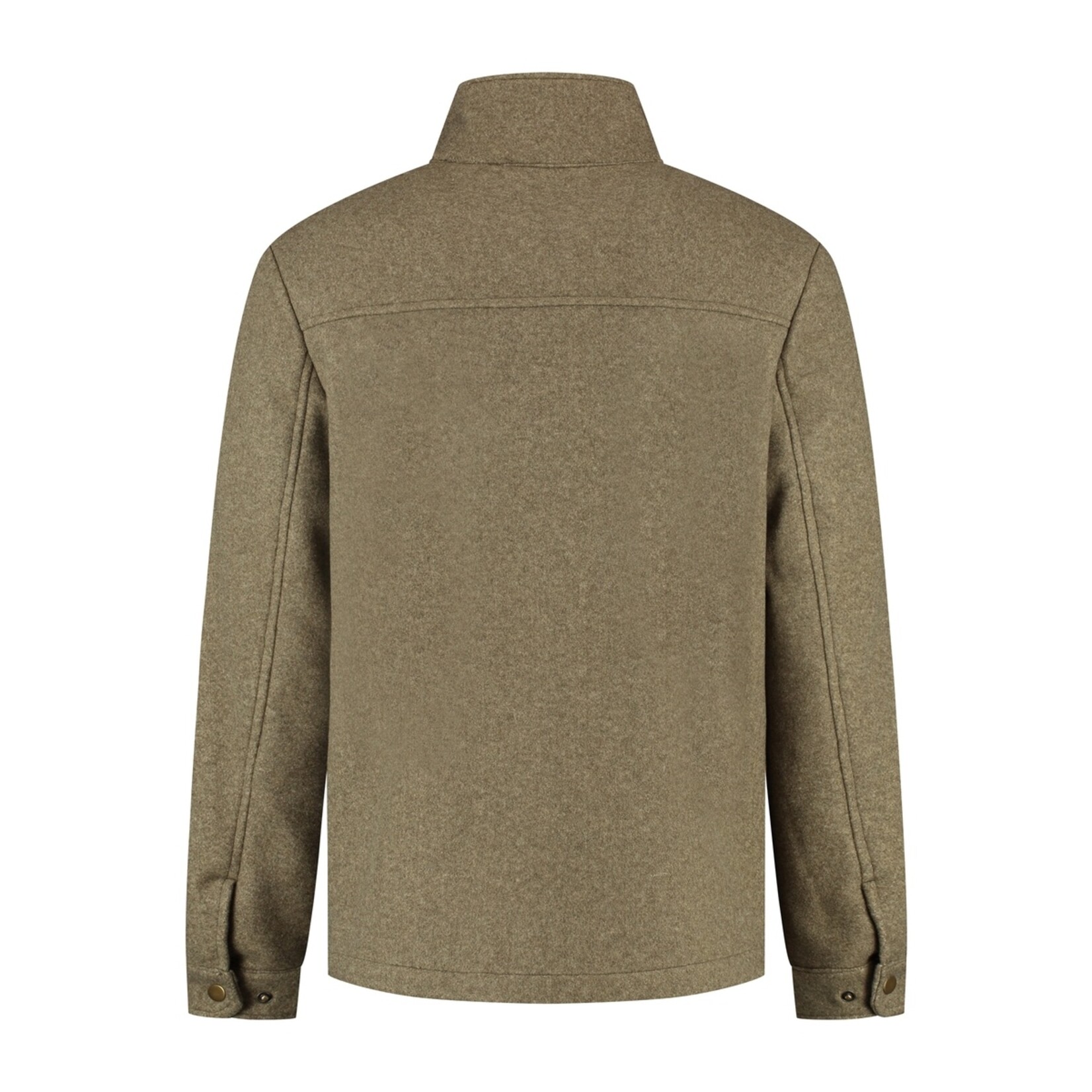 Travelin' MGO Cedric Shacket Jas voor Heren - Tussenjas met Wollook