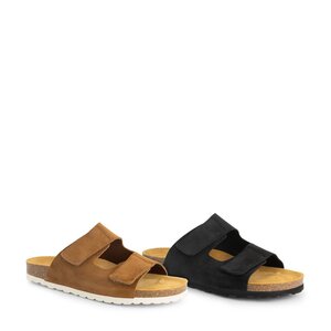 Travelin' Travelin’ Allinge Heren Sandalen van Leer - Memory Foam