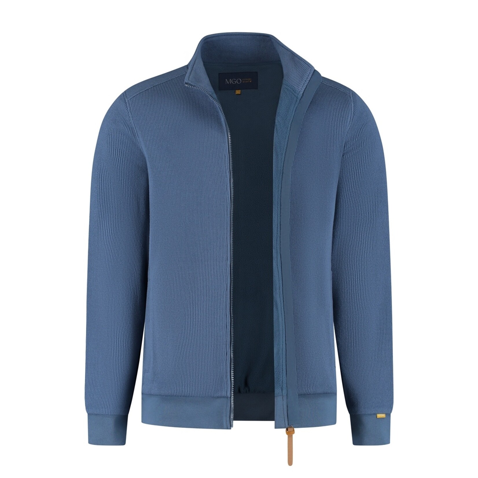 MGO Leisure Wear MGO Kevin Cardigan voor Heren - 2-Laags Vest met Fleece