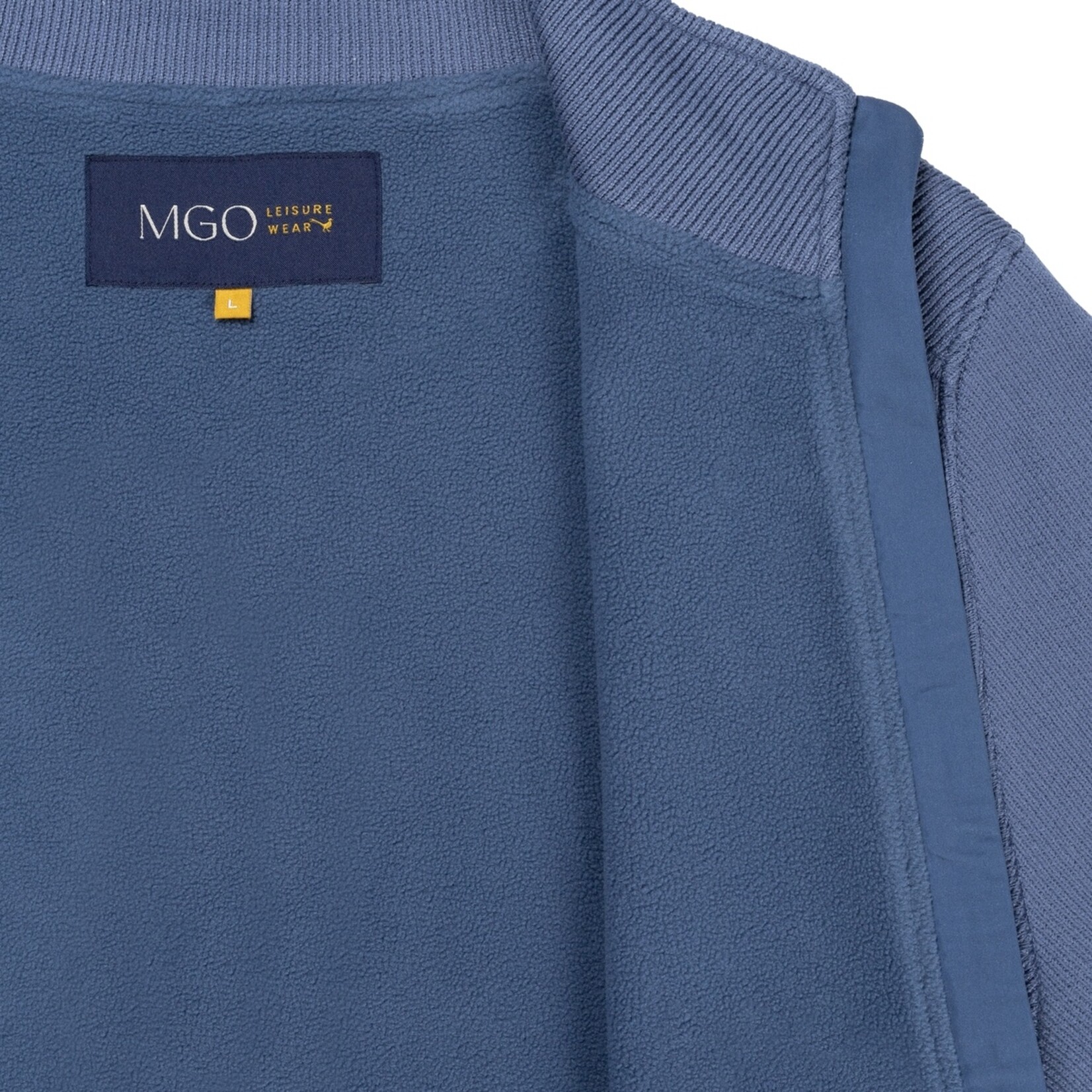 MGO Leisure Wear MGO Kevin Cardigan voor Heren - 2-Laags Vest met Fleece