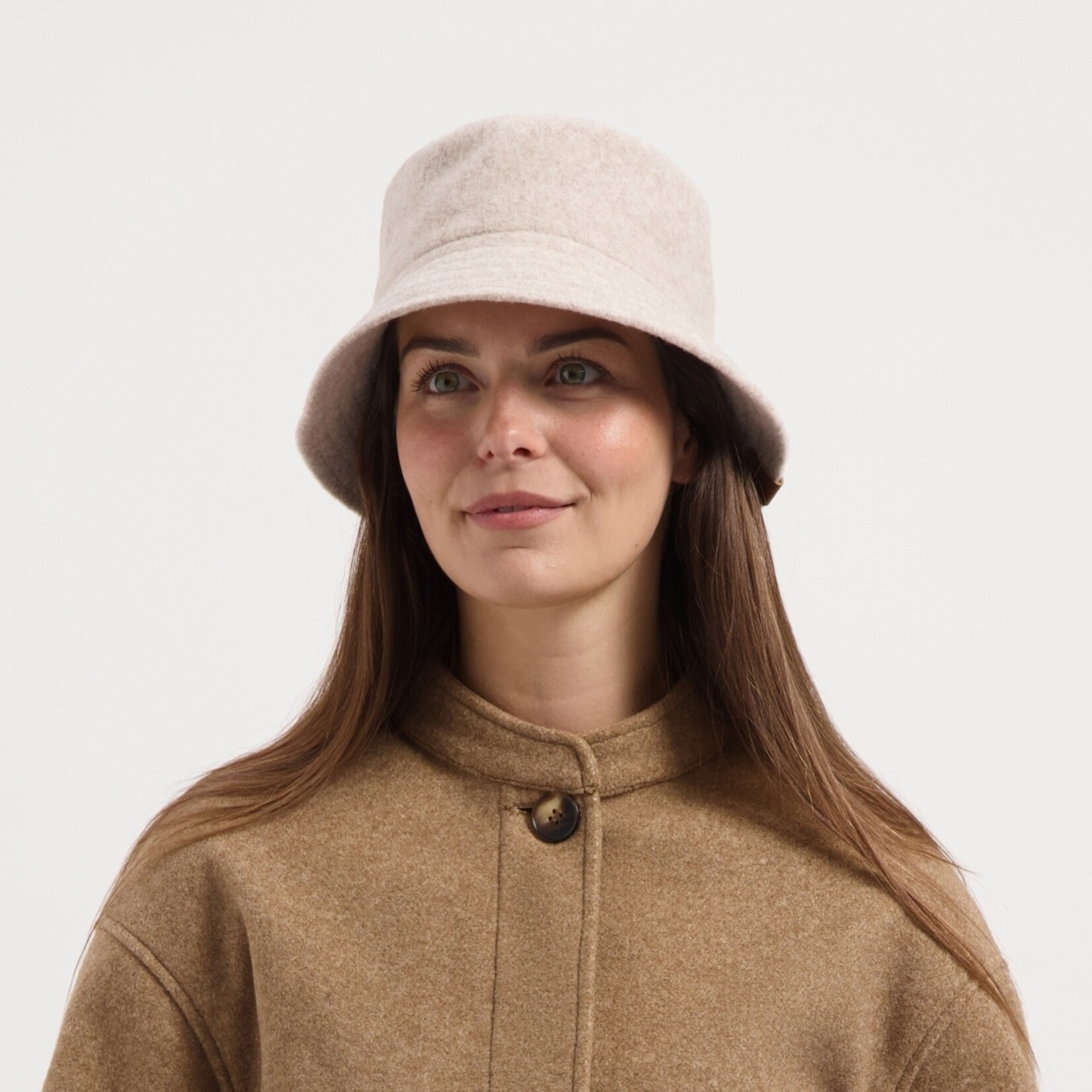 MGO Leisure Wear MGO Mignon Dames Bucket Hat van Wolmix met Zachte Uitstraling