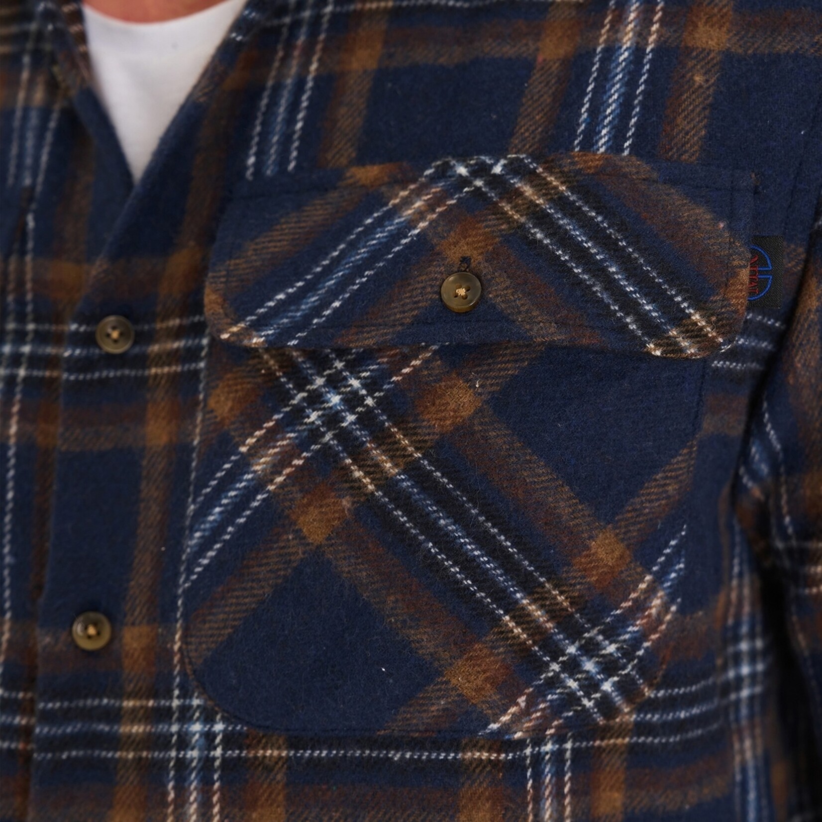 Mario Russo Mario Russo Overshirt voor Heren - Met Borstzak