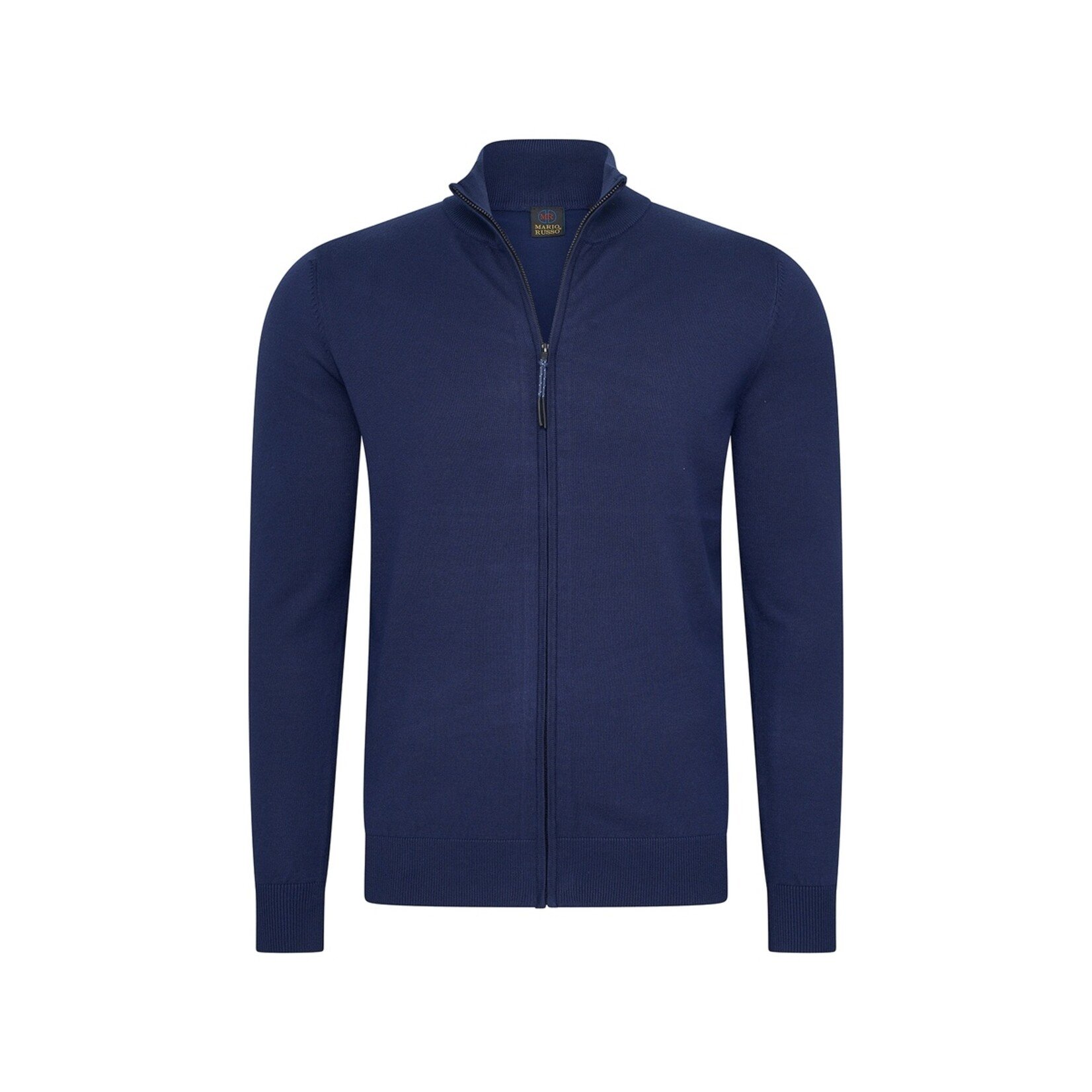 Mario Russo Mario Russo Full Zip Vest - Cardigan met Stretch