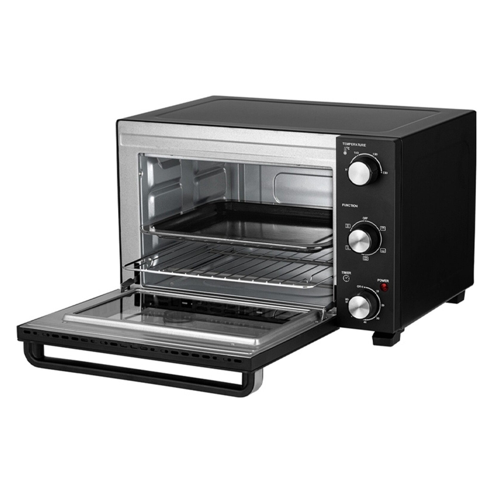 MPM Mini Oven 35L met Boven‑ en Onderwarmte, Binnenverlichting