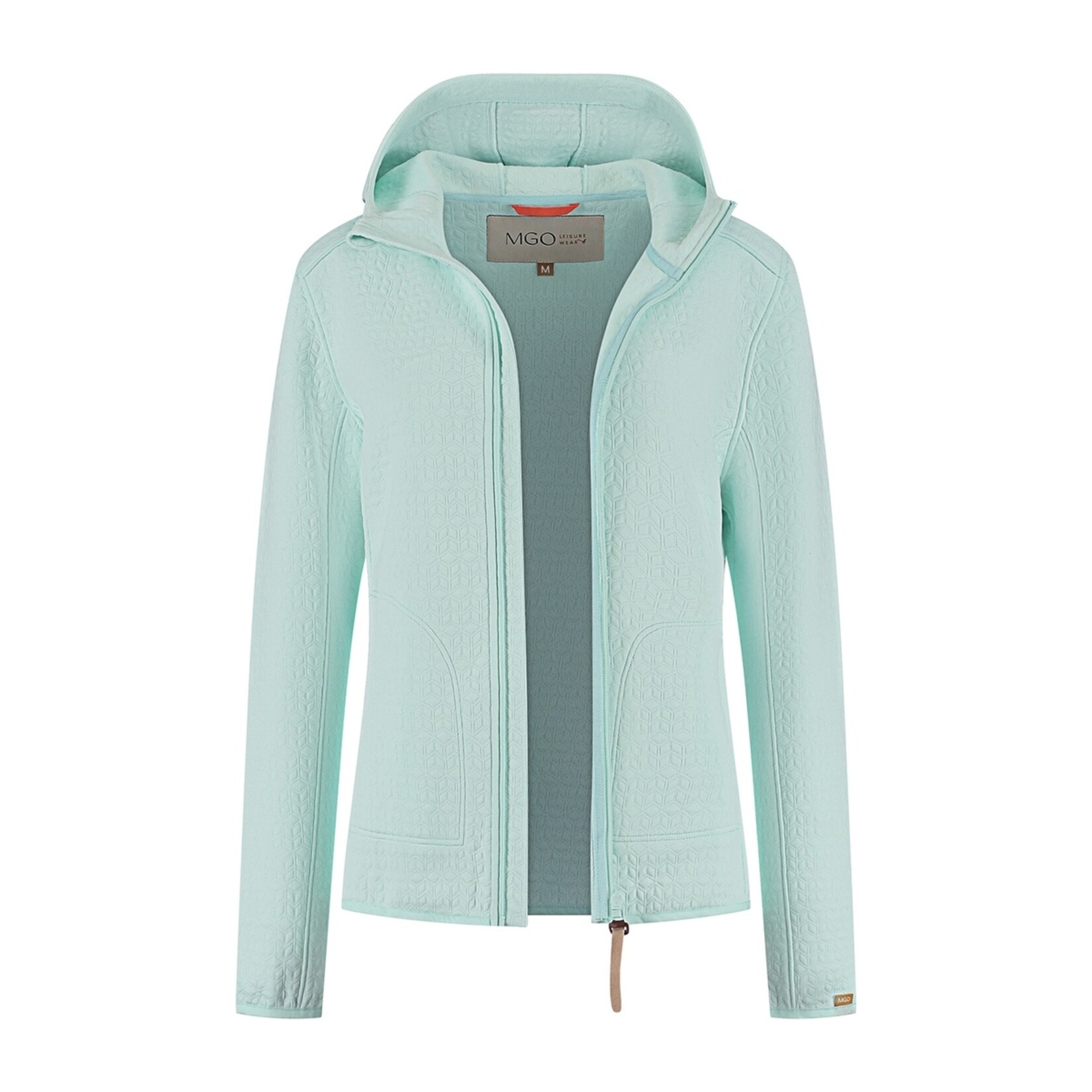 MGO Leisure Wear MGO Bella Cardigan Dames Vest met Capuchon en Fleece