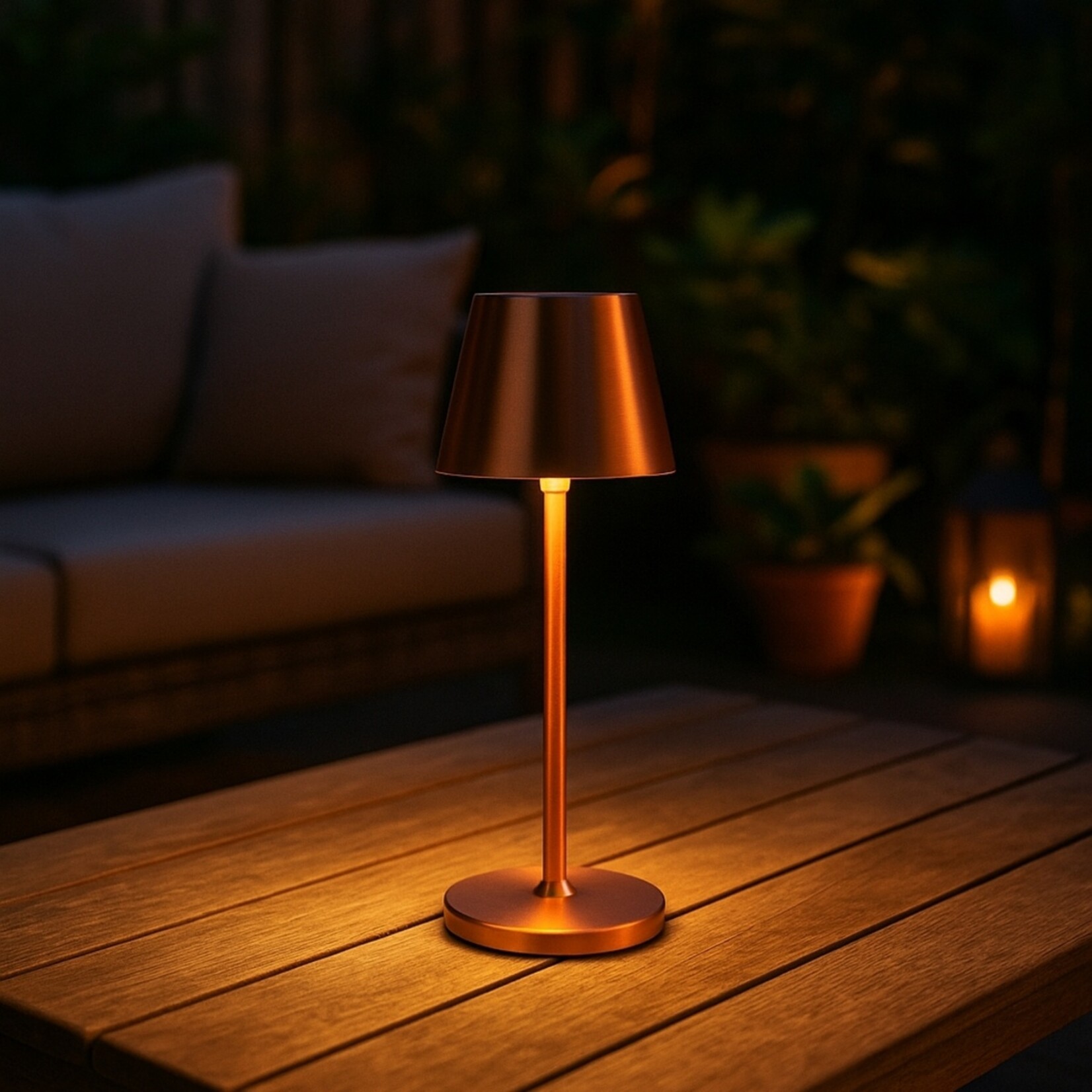 BREND Set van 2 Tafellampen met 3 Lichtkleuren - Draadloos