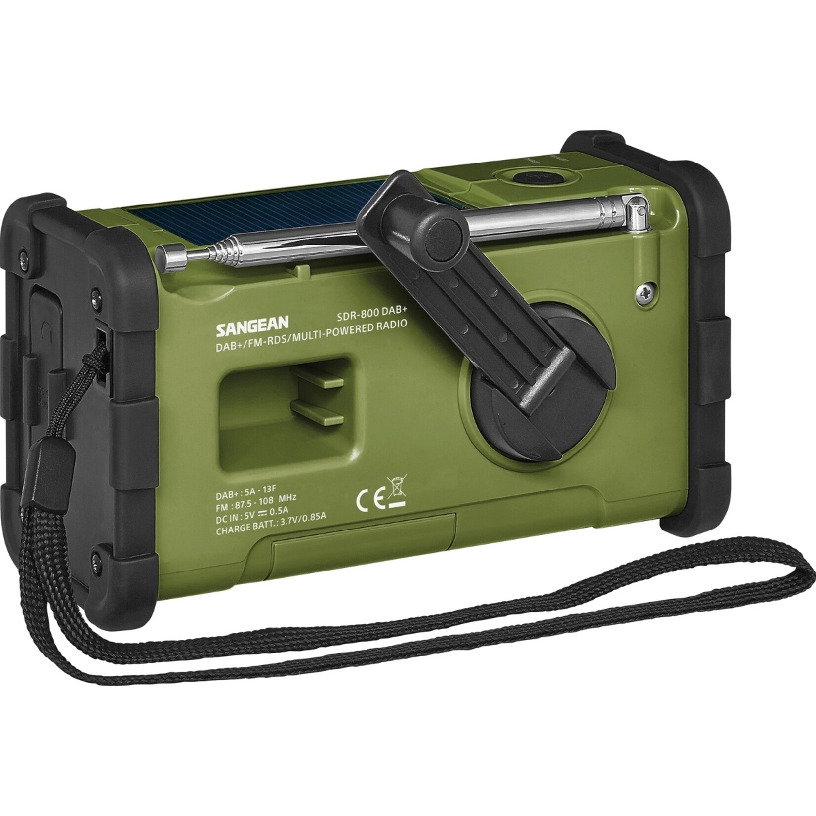 Sangean Survivor Noodradio met DAB+ en FM Radio - LED Zaklamp en SOS Functie