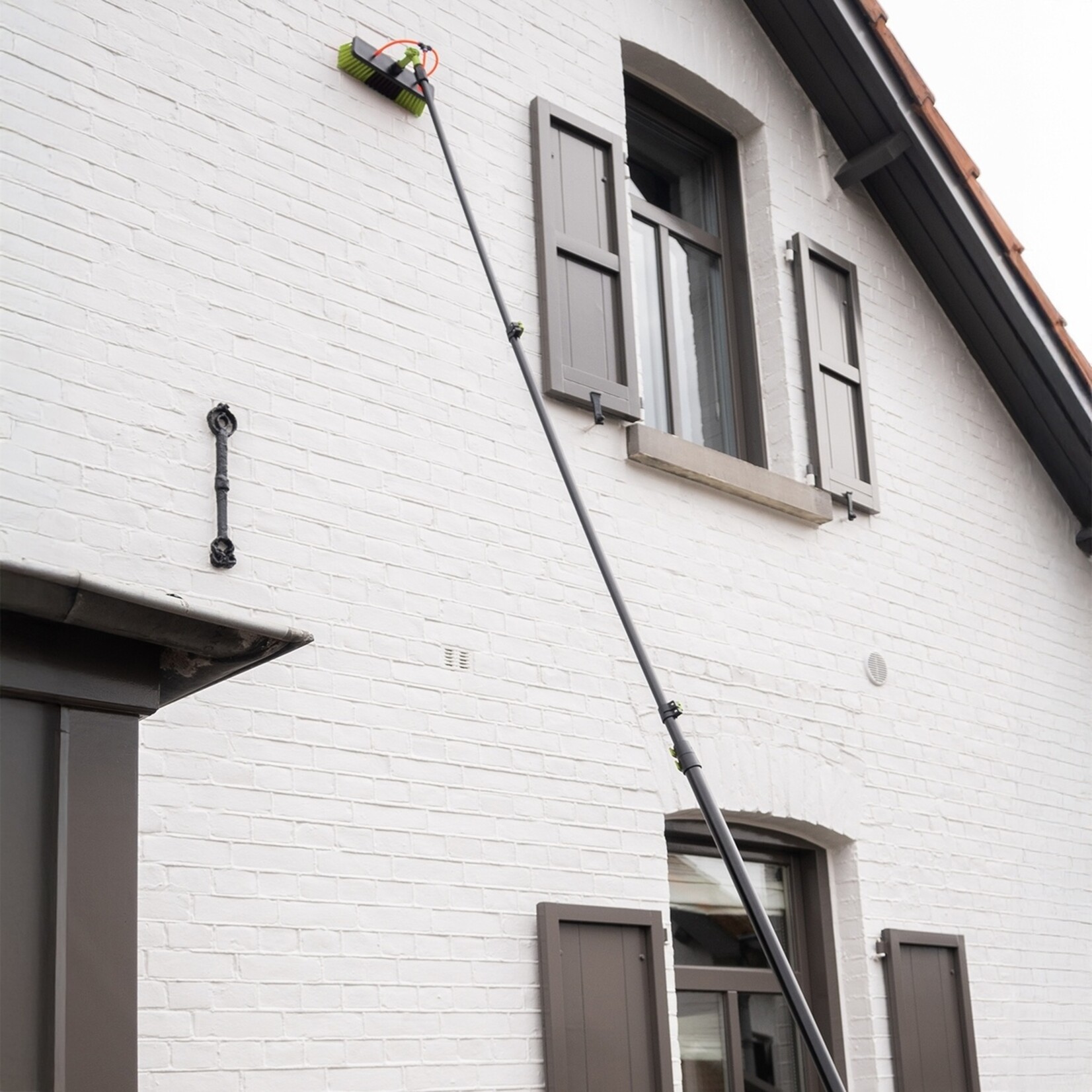 BREND Telescopisch Uitschuifbare Wasborstel tot 7 Meter – 5-Delig en Waterdoorlatend