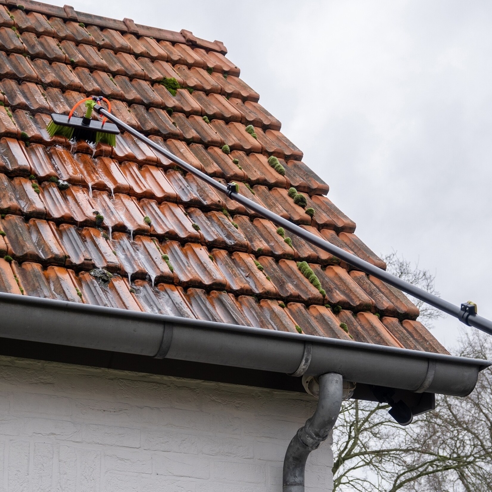 BREND Telescopisch Uitschuifbare Wasborstel tot 7 Meter – 5-Delig en Waterdoorlatend