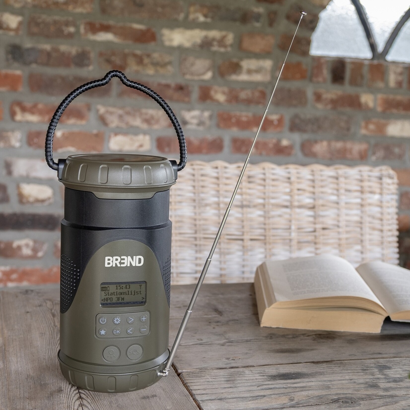 BREND Compacte Noodradio met Lantaarn, DAB/FM-Radio en Afneembare Zaklamp