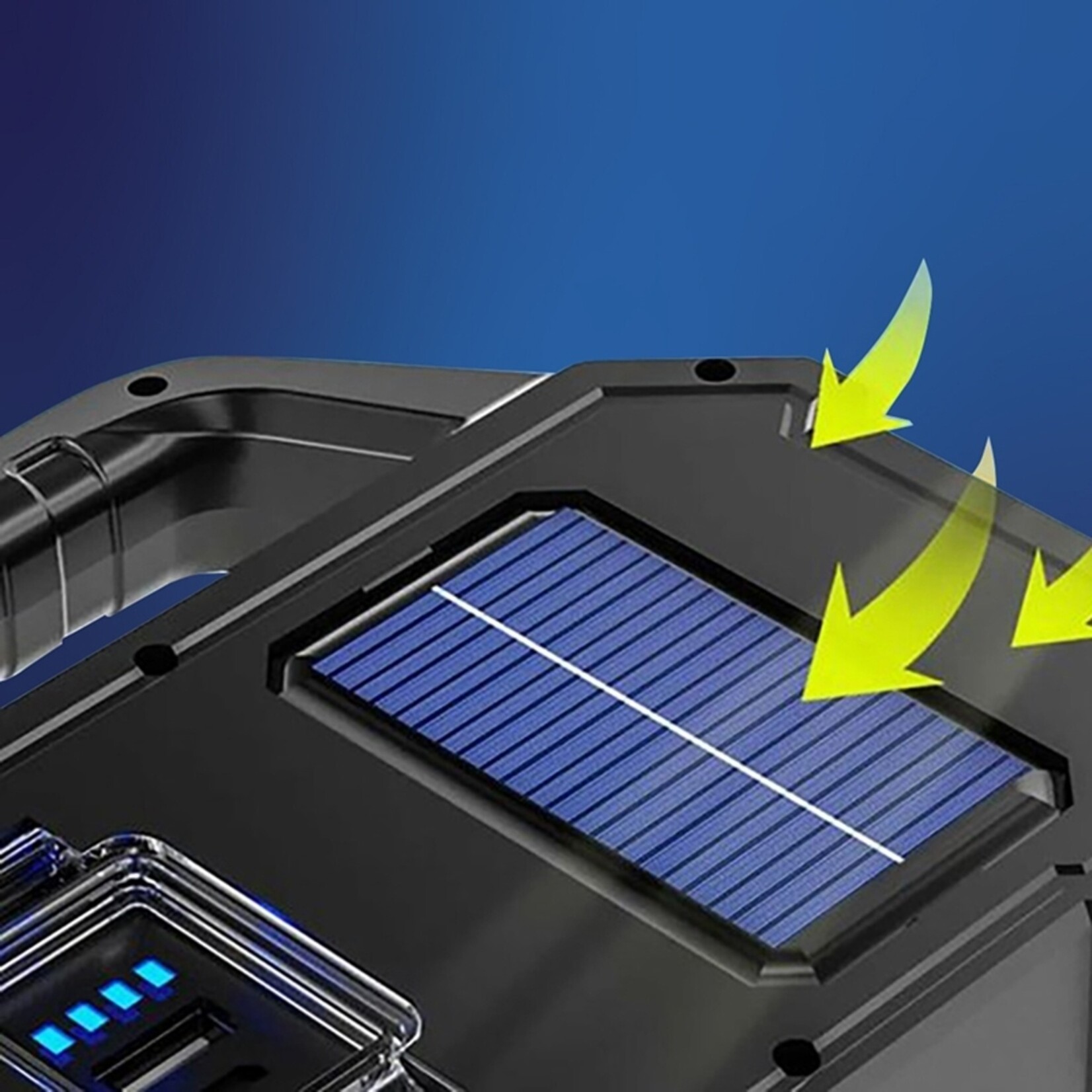 Nexxt 3-in-1 Solar Zaklamp met Powerbankfunctie