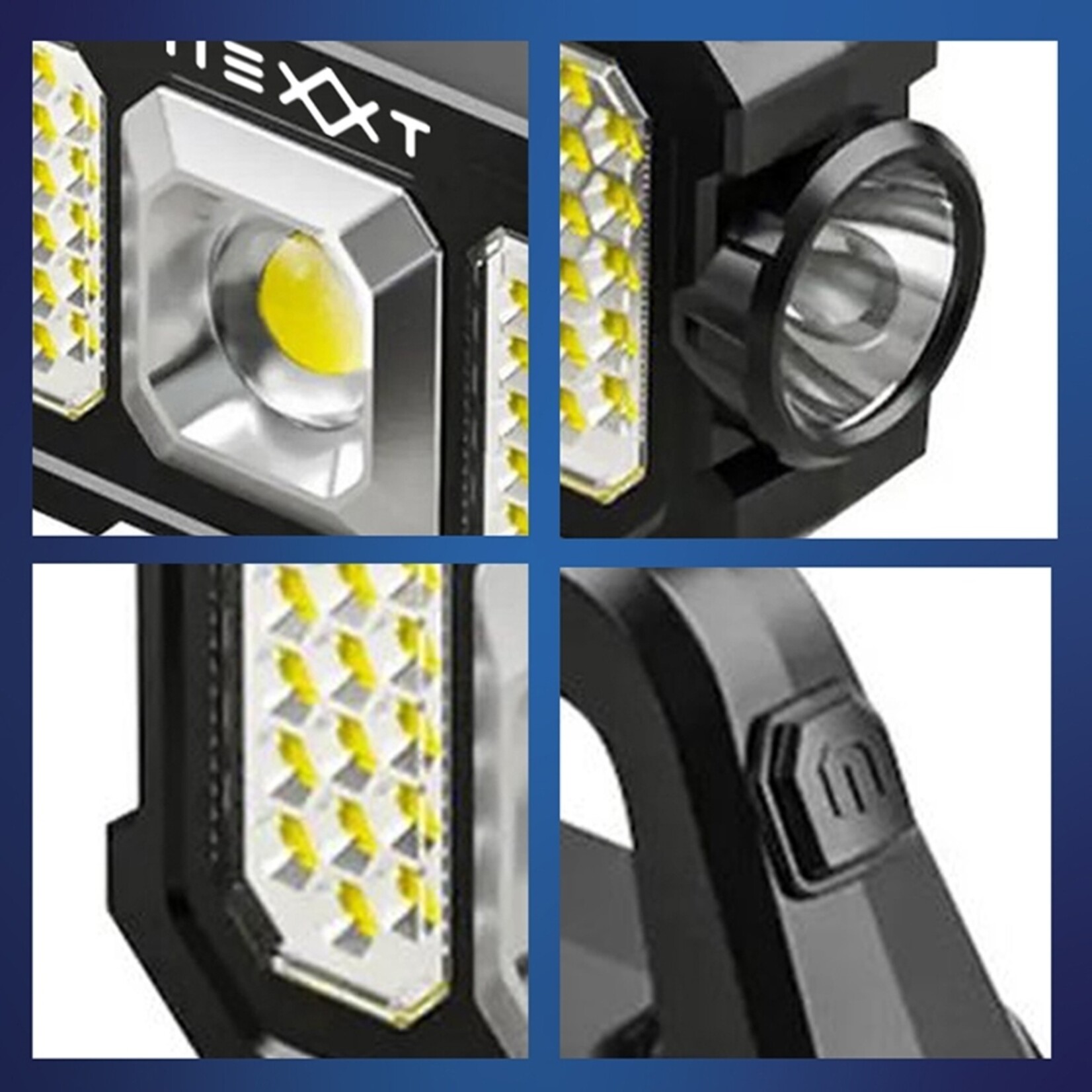 Nexxt 3-in-1 Solar Zaklamp met Powerbankfunctie