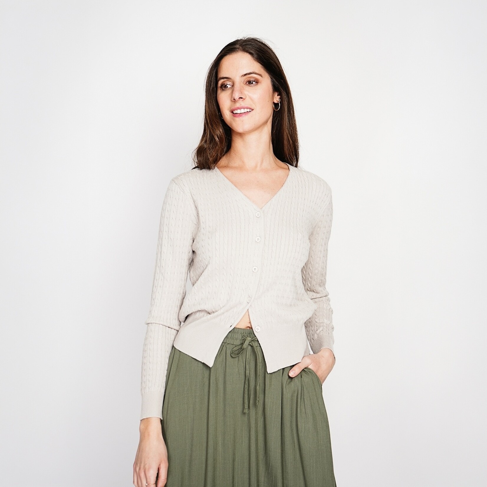 Le Jardin du Lin Le Jardin Du Lin Linnen Dames Vest met V-hals