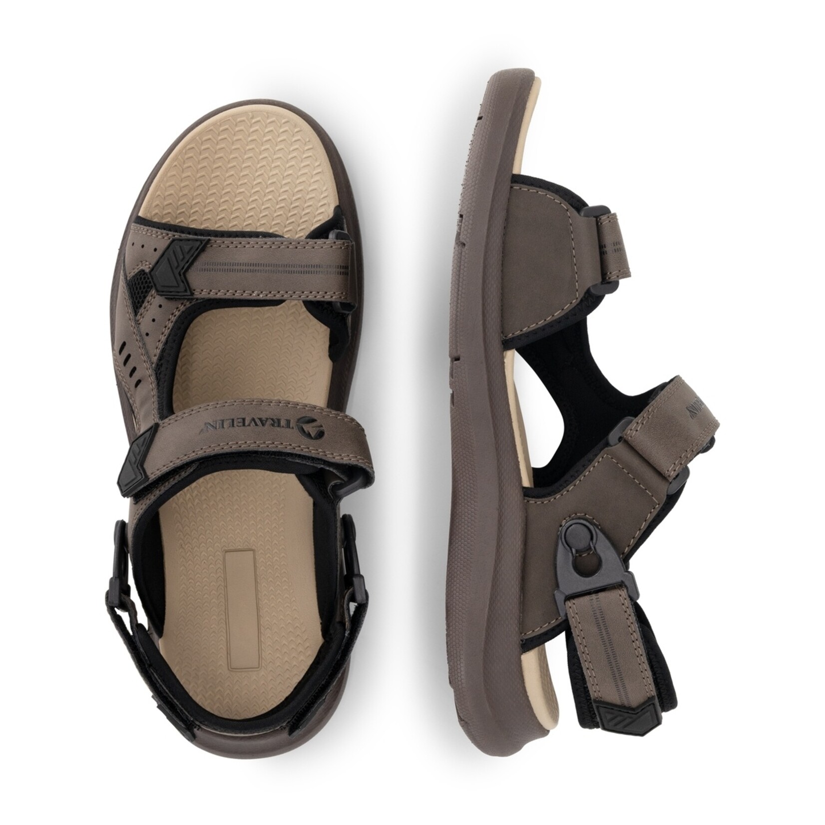 Travelin' Travelin’ Rognan Wandelsandalen voor Heren met Klittenband - EVA Tussenzool