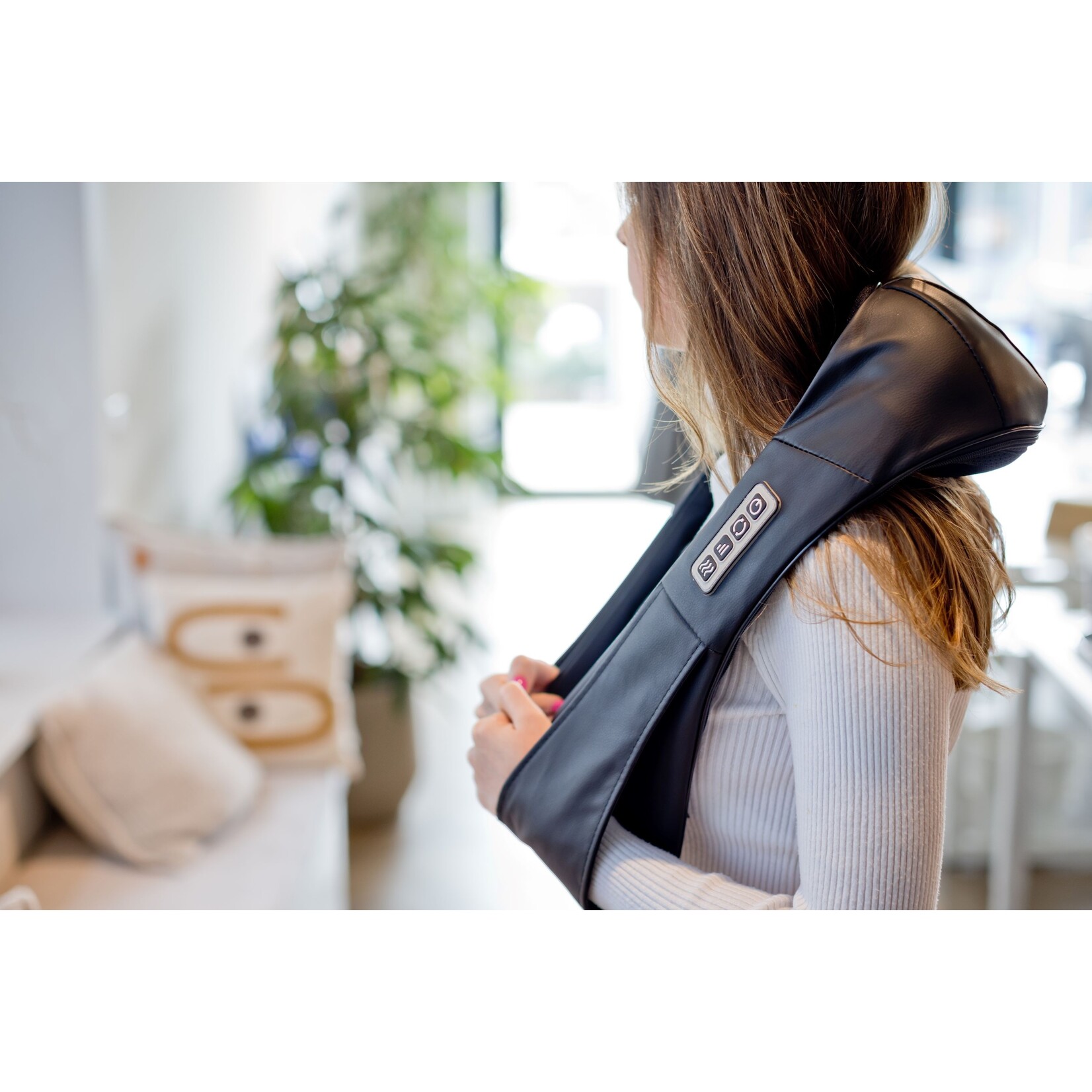 QLT Elektrisch Nekmassage Apparaat met Infrarood – Flexibel met Warmtefunctie