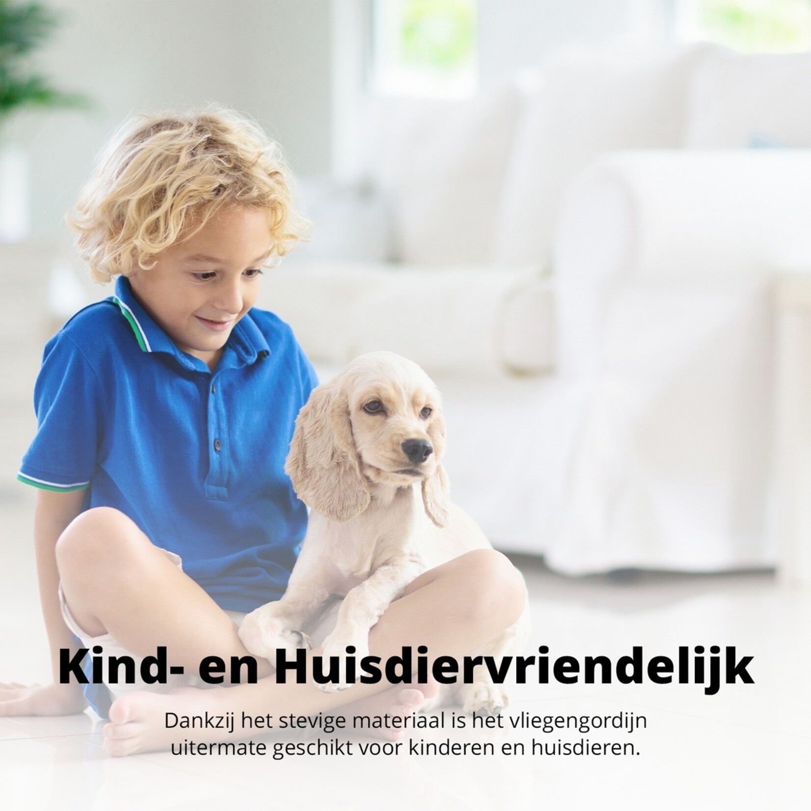 FlinQ Vliegengordijn met Magneetsluiting - Glasvezel Gaas - 2 maten