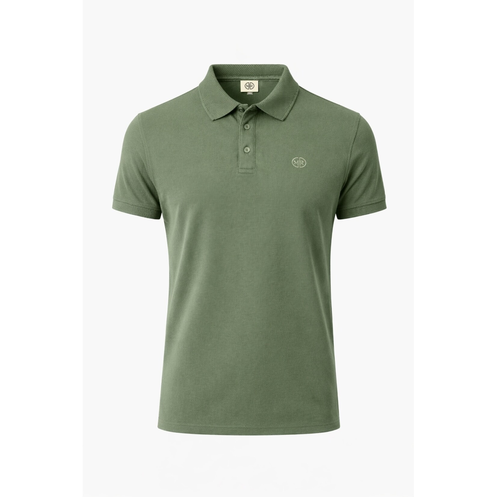 Mario Russo Mario Russo Vittorio Button-Up Polo Shirt - Waffle Patroon