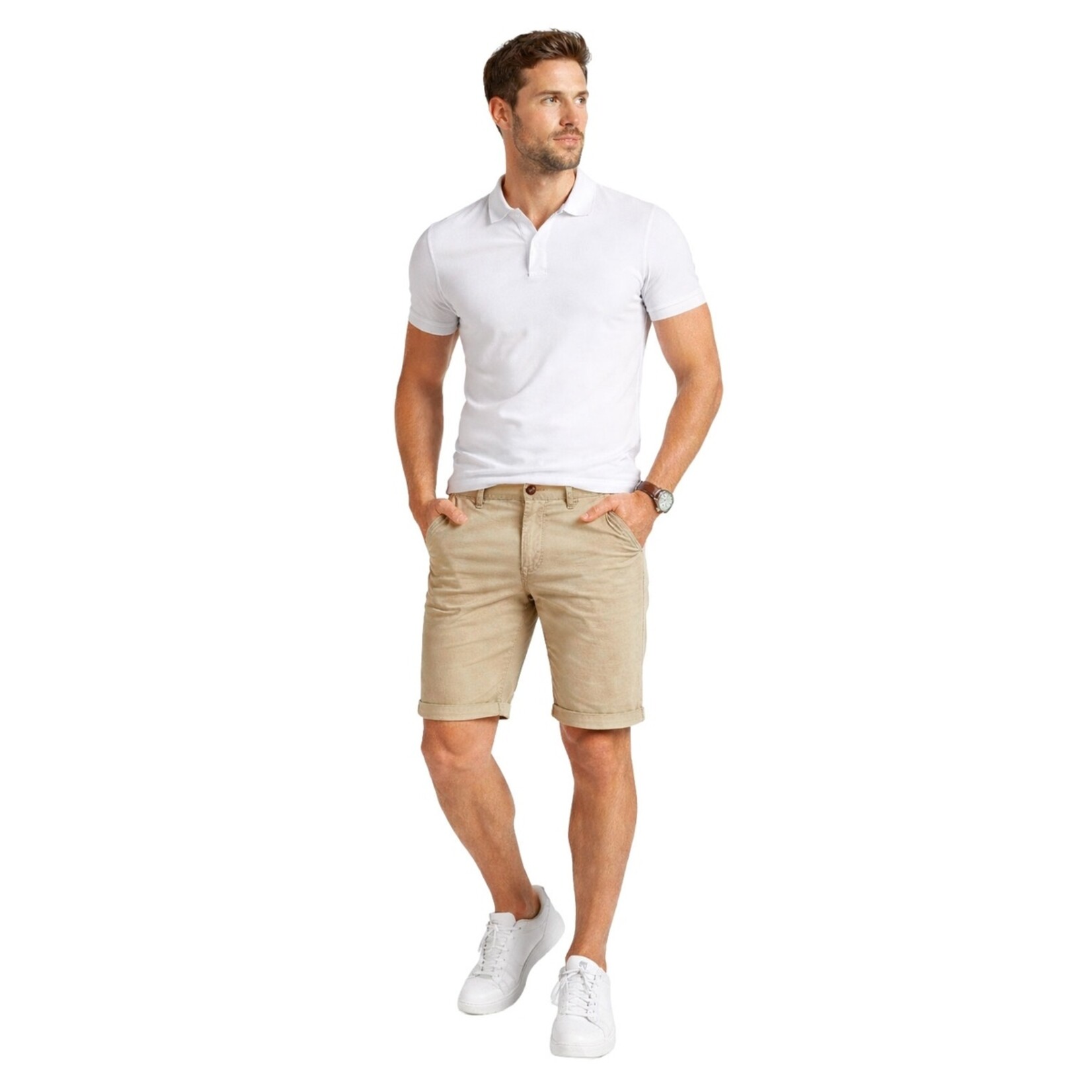 Mario Russo Mario Russo Vittorio Korte Broek voor Heren - Met 4 Zakken