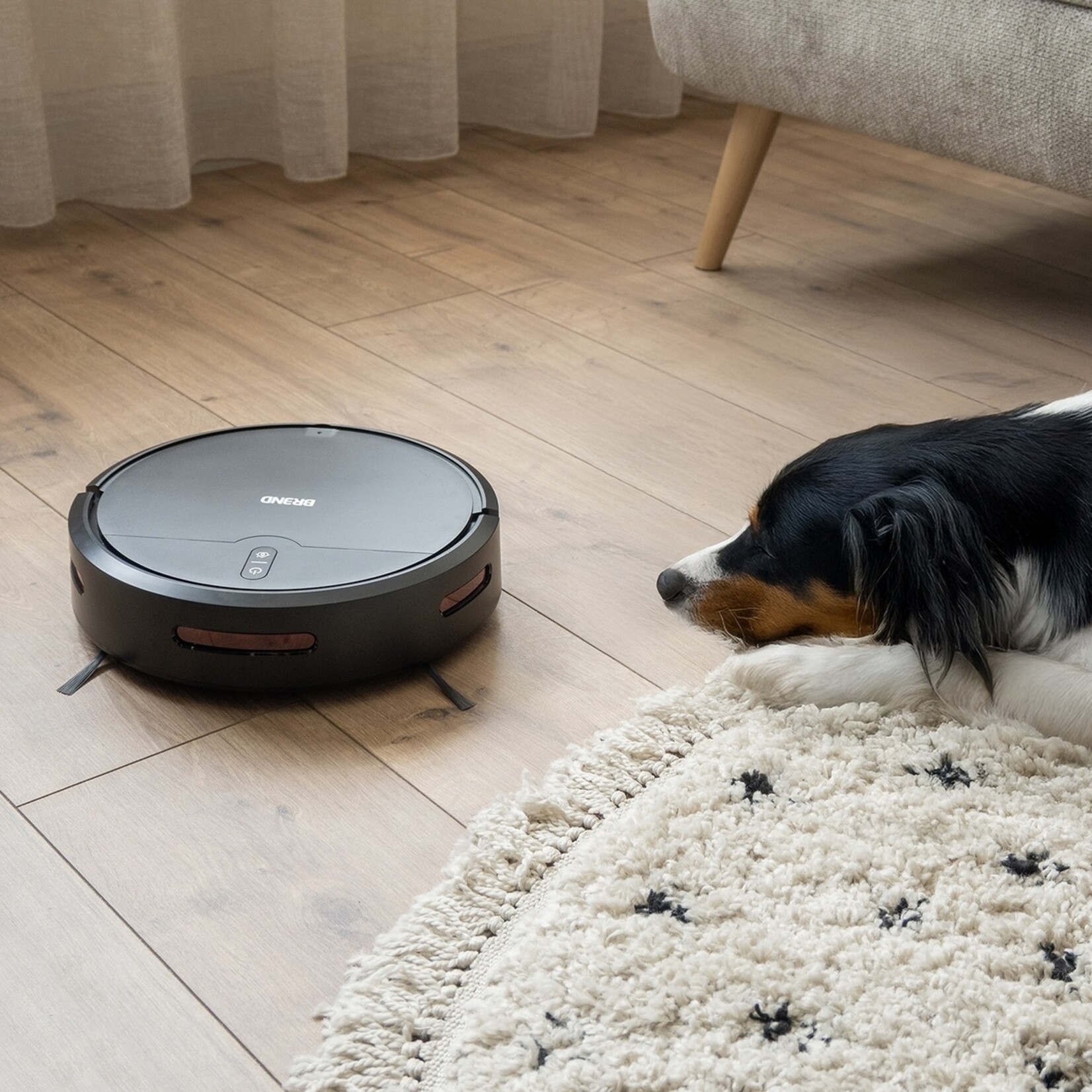 BREND Robotstofzuiger met Veeg- en Zuigfunctie en Automatisch Opladen