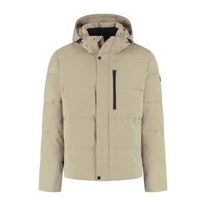Travelin' Travelin' Amot Puffer Jas voor Heren met Afneembare Capuchon - Waterdicht