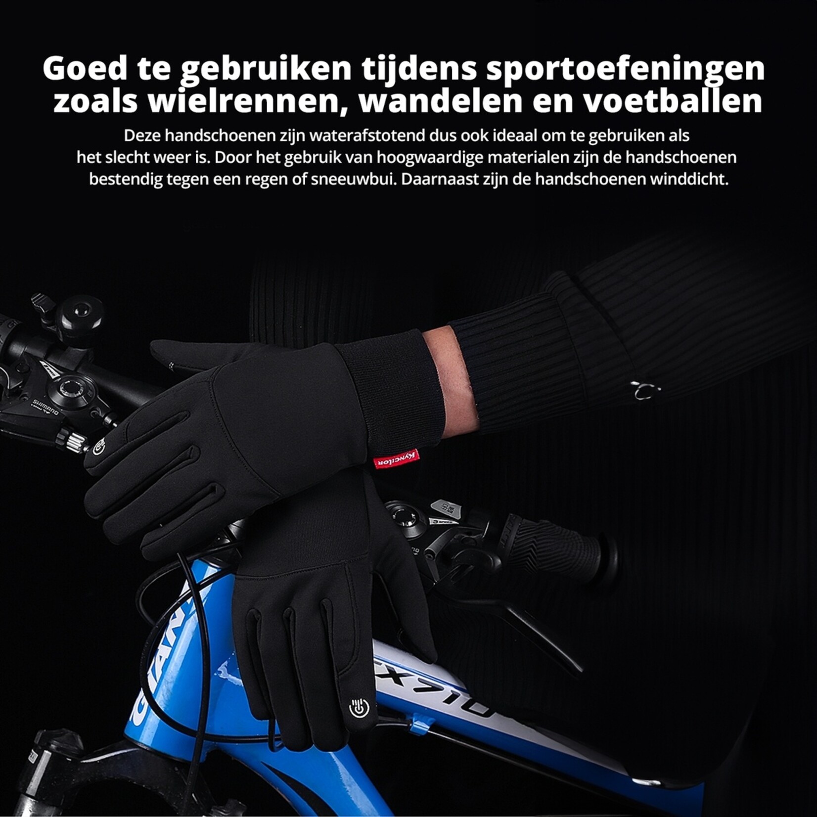 FlinQ Handschoenen met Touchscreen Tip - Water- en Winddicht