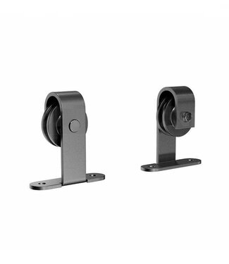 Schuifdeurrollers - Bovenop - Zwart