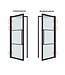 Stalen Binnendeur - Zwart - 6 Vlaks - Helder glas - Luxe design