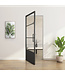 Stalen taatsdeur - Zwart - 3 Vlaks met kickplate - Moderne look