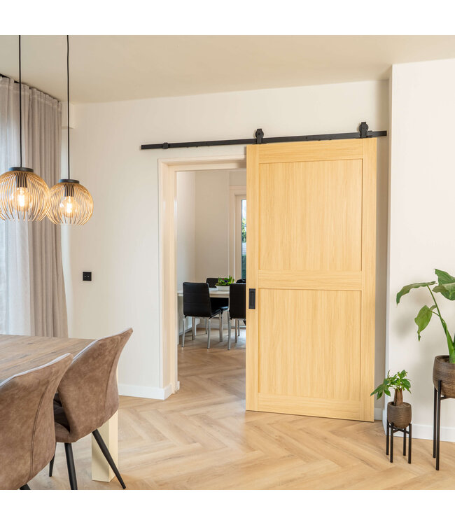 Houten loftdeur, klassiek look, 2 vlaks