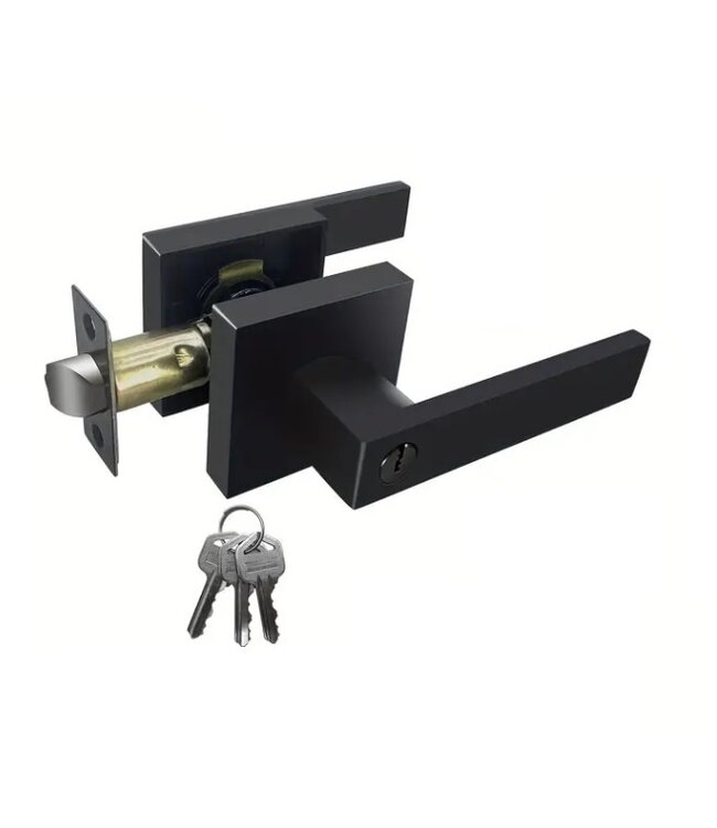 Stalen Binnendeur - Zwart - 6 Vlaks - Helder glas - Luxe design - Met slot