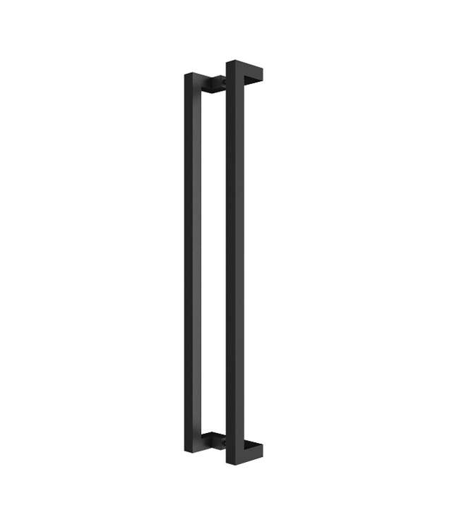 OUTLET: Stalen Taatsdeur - Zwart - 4 Vlaks - Rook glas